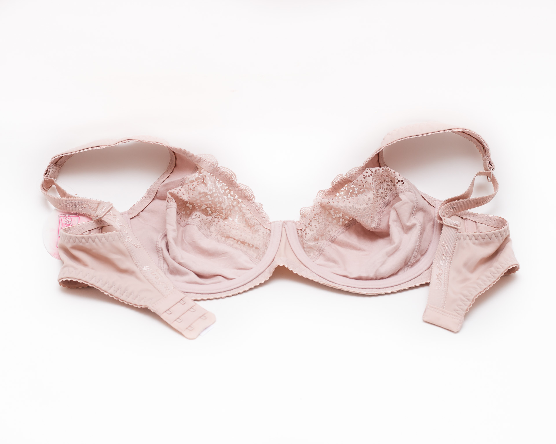 Бюстгальтер кружевной с мягкой чашкой Anfen 31-065 пудра 31-065-1