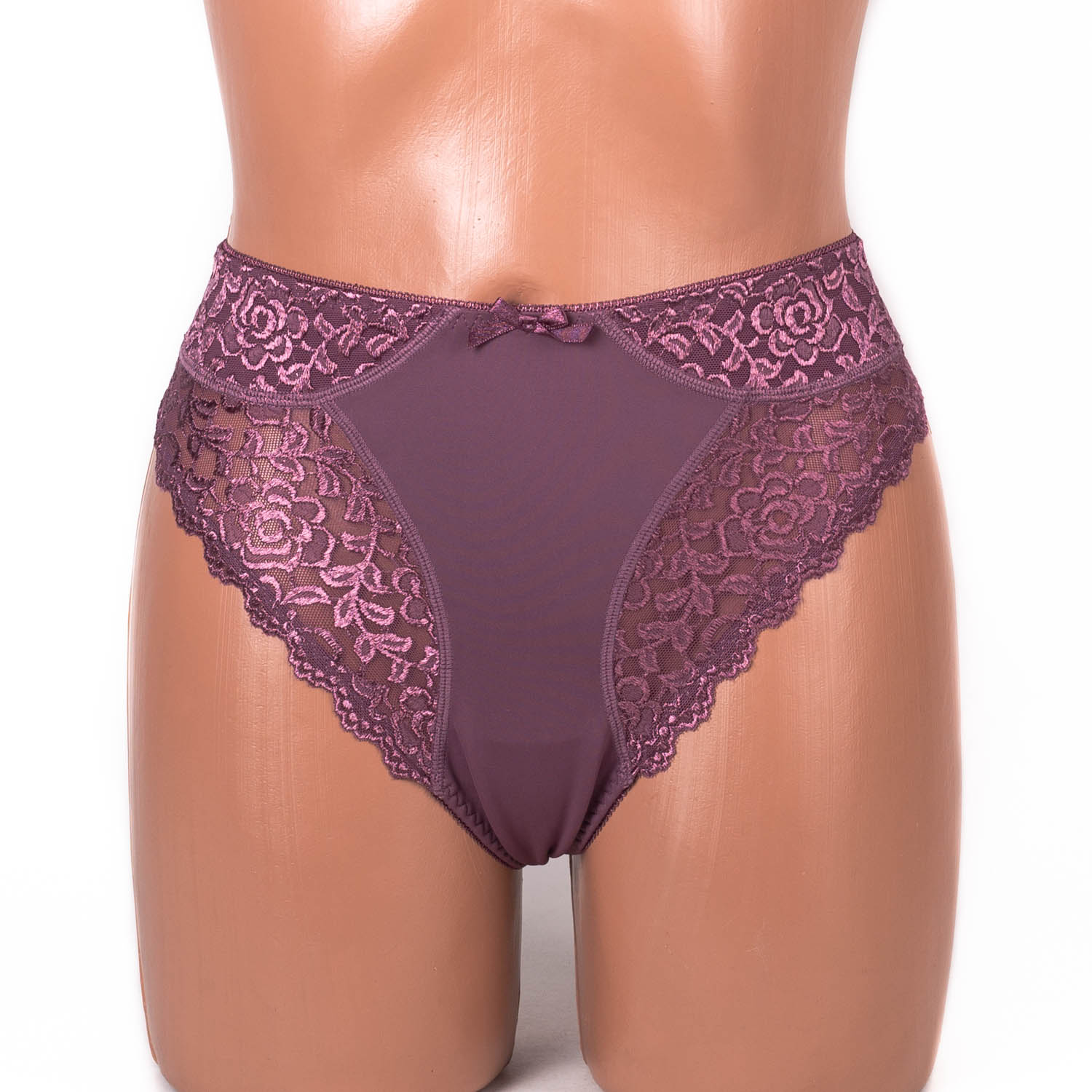 Трусики-стрінги мереживні мікрофібра Anfen 408-55 мокко 4093-5