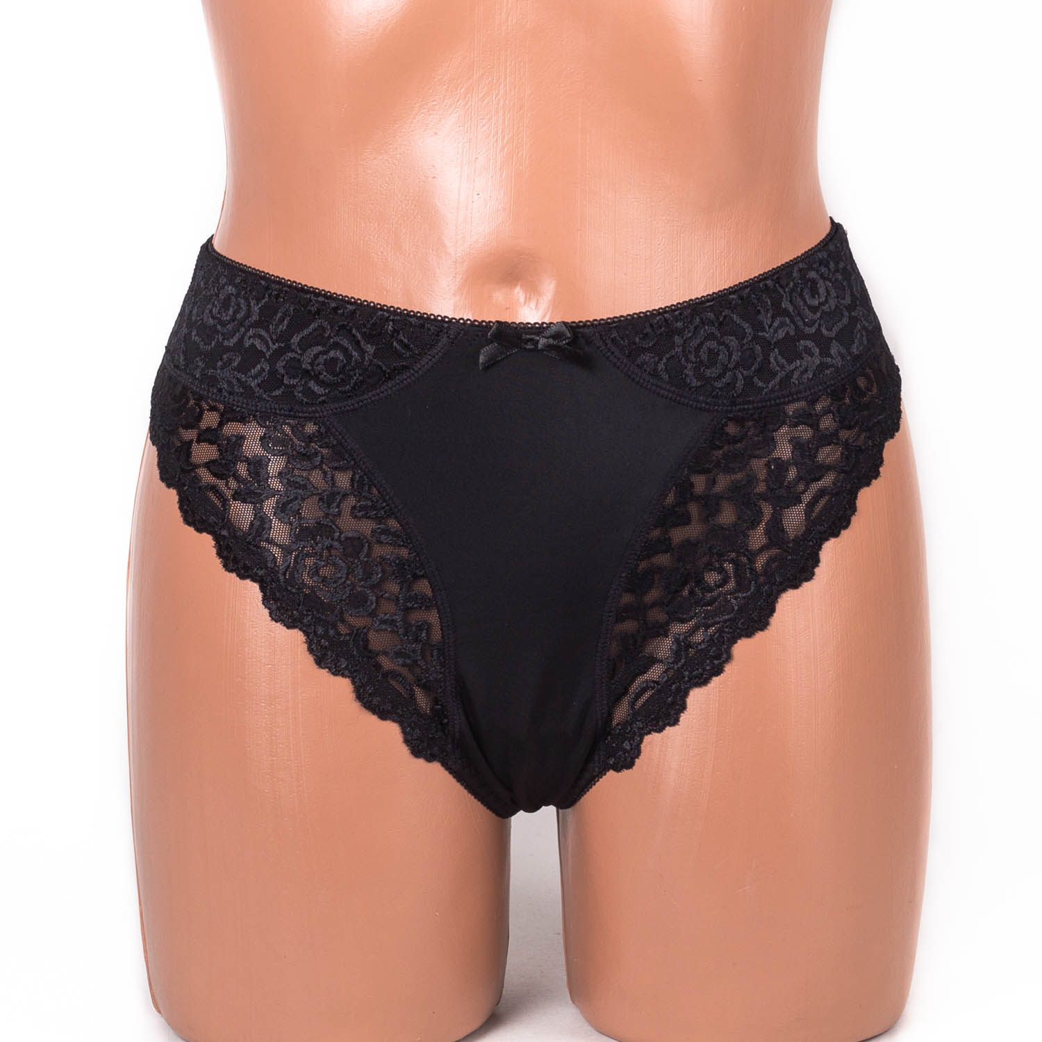 Трусики-стрінги мереживні мікрофібра Anfen 408-55 чорні 4093-4 Трусики-стрінги мереживні мікрофібра Anfen 408-55 чорні 4093-4