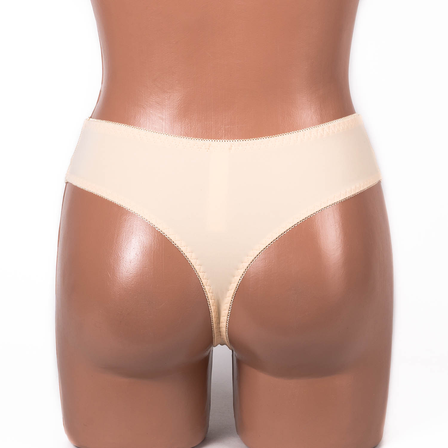 Трусики-стрінги мереживні мікрофібра Anfen 408-55 бежеві 4093-1