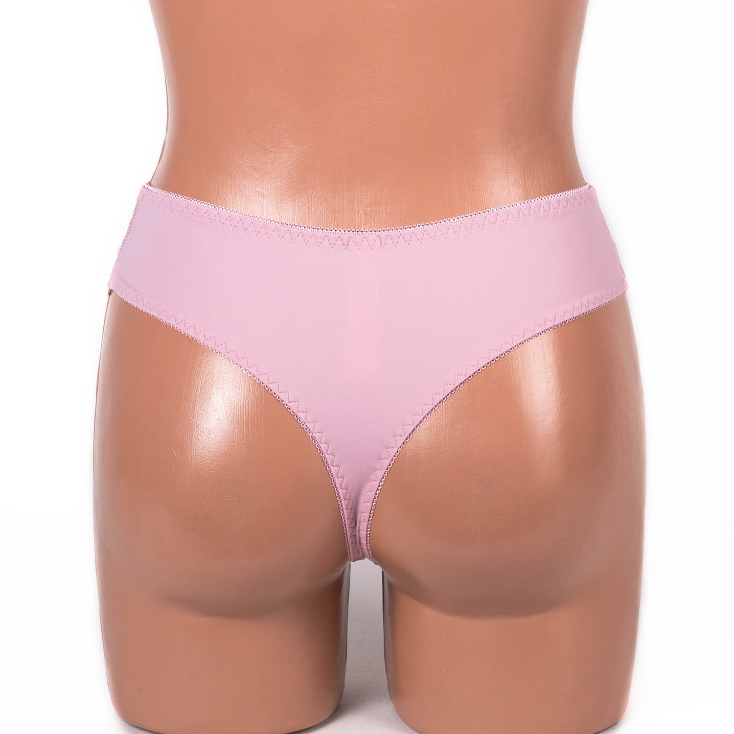 Трусики-стрінги мереживні мікрофібра Anfen 408-55 пудра 4093-7