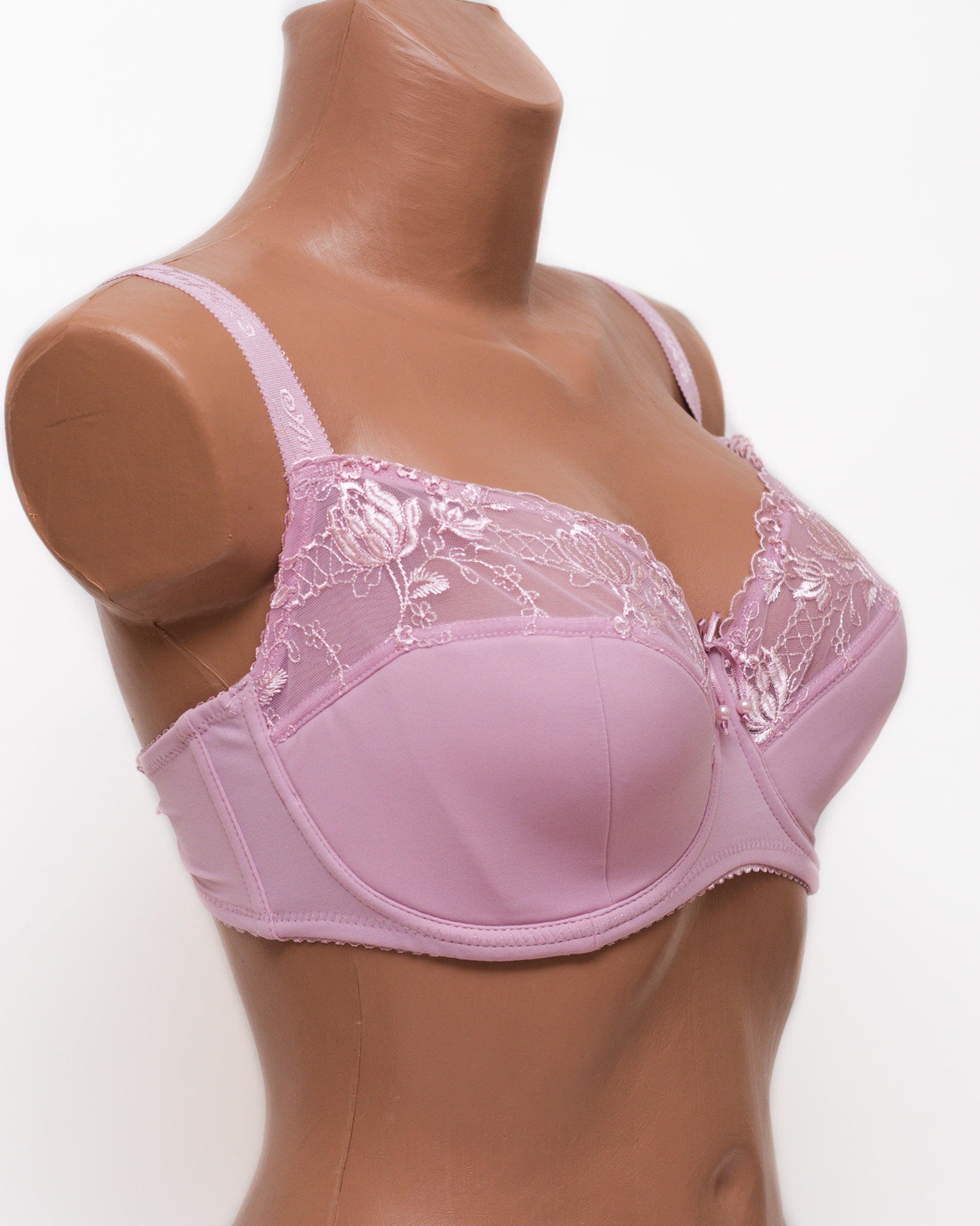 Бюстгальтер с вышивкой Anfen 5-705 пудра 5-705-2