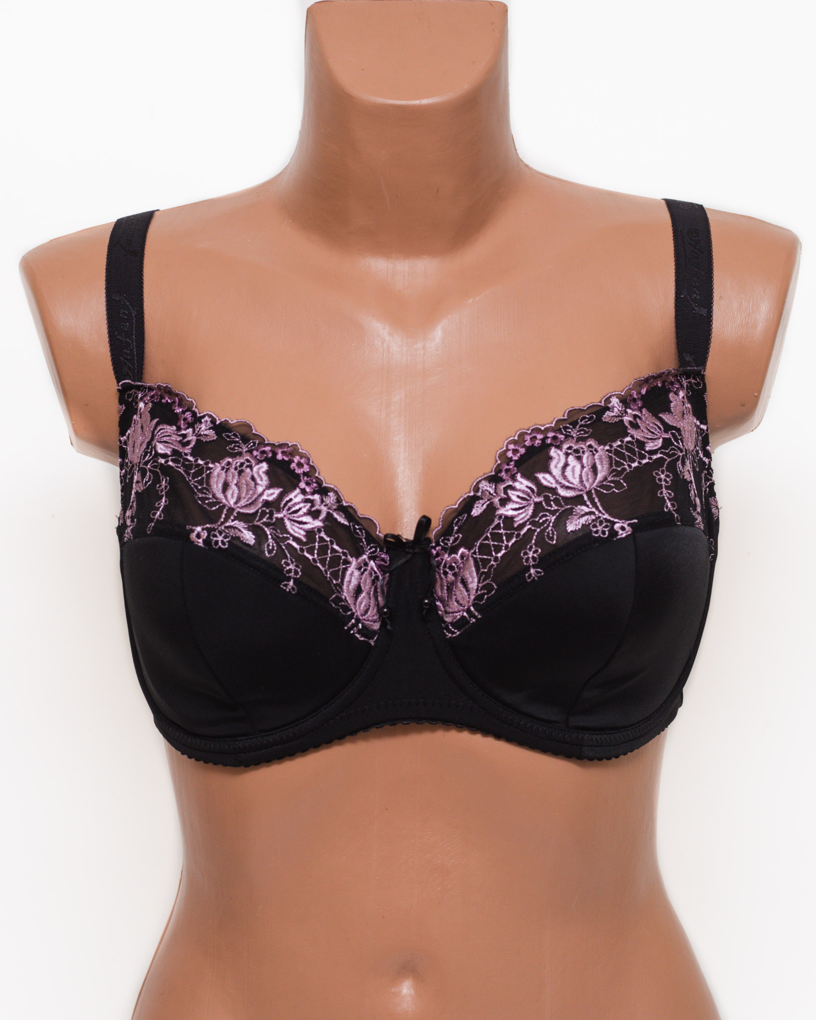 Бюстгальтер с вышивкой Anfen 5-705 черный 5-705-3