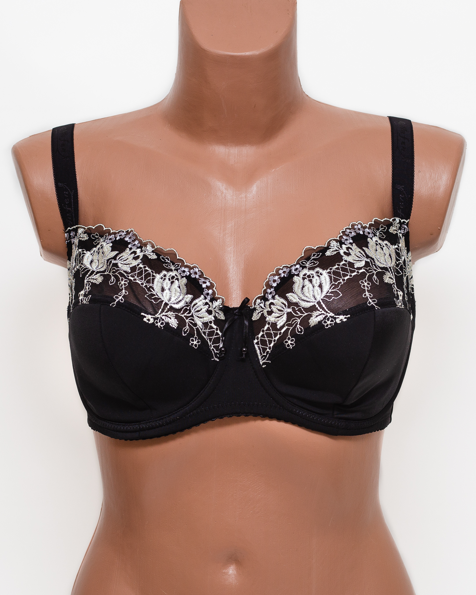 Бюстгальтер с вышивкой Anfen 5-705 черный 5-705-5