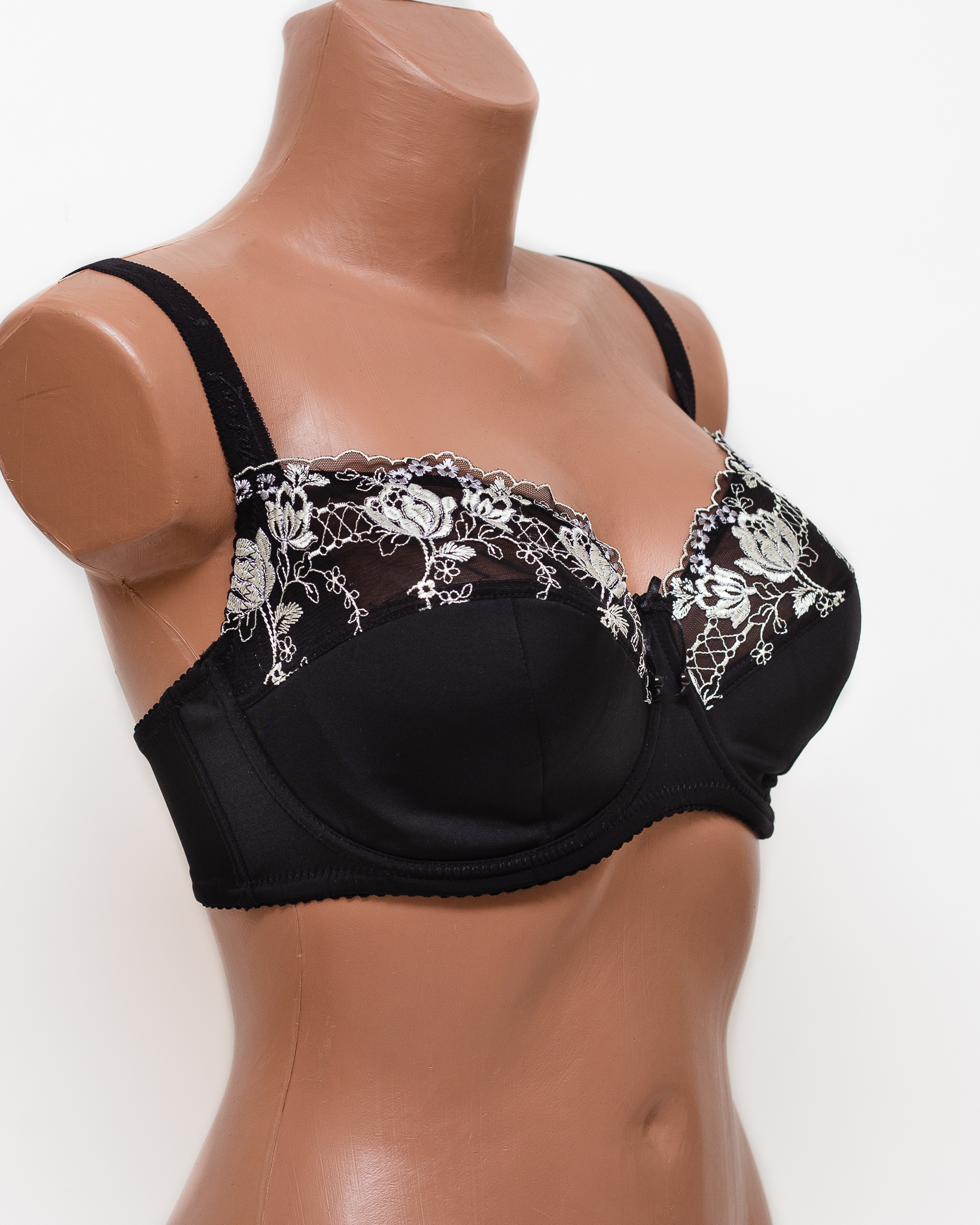 Бюстгальтер с вышивкой Anfen 5-705 черный 5-705-5
