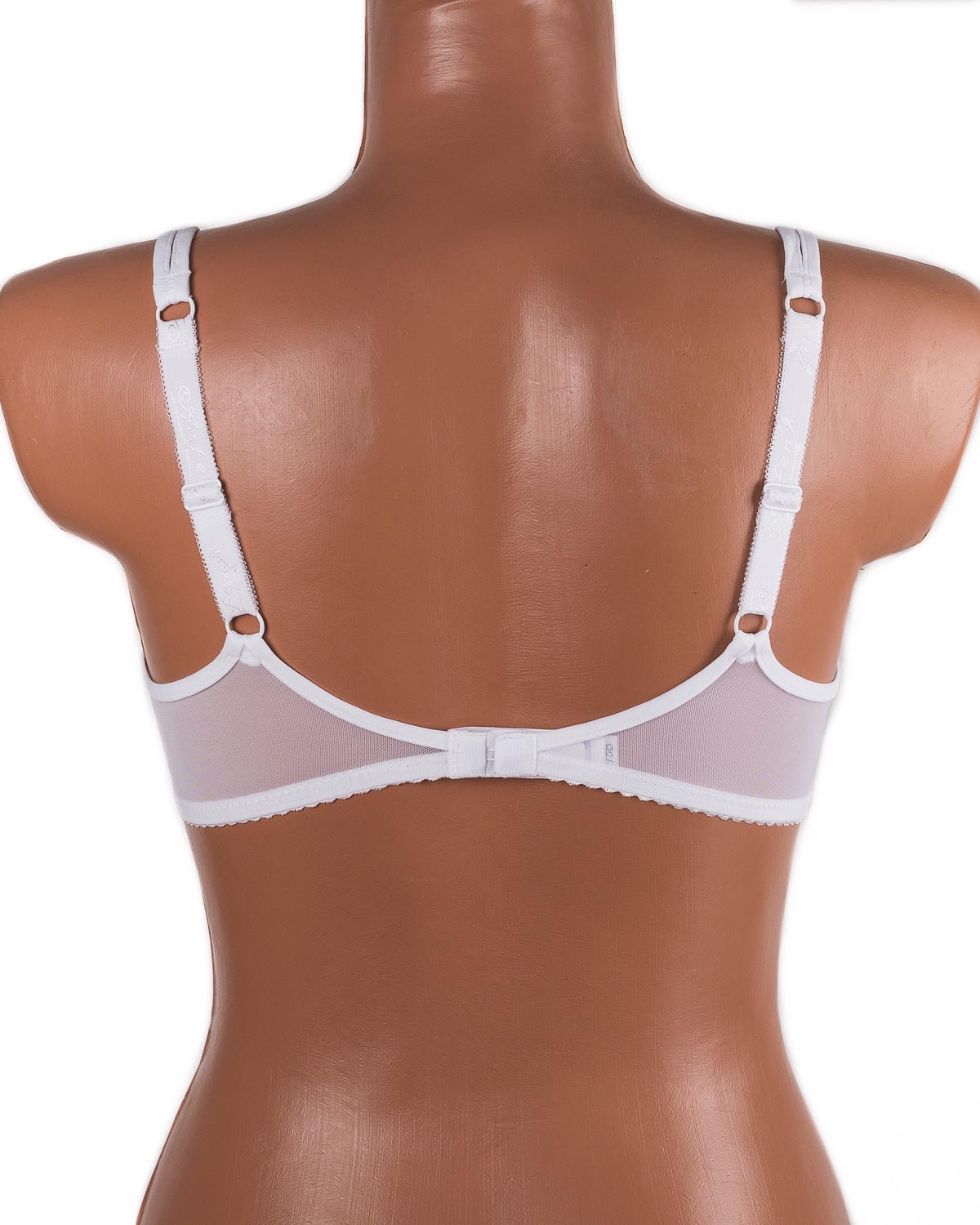 Бюстгальтер на тонкому поролоні з прозорою спинкою Anfen 5015 білий 5015-2