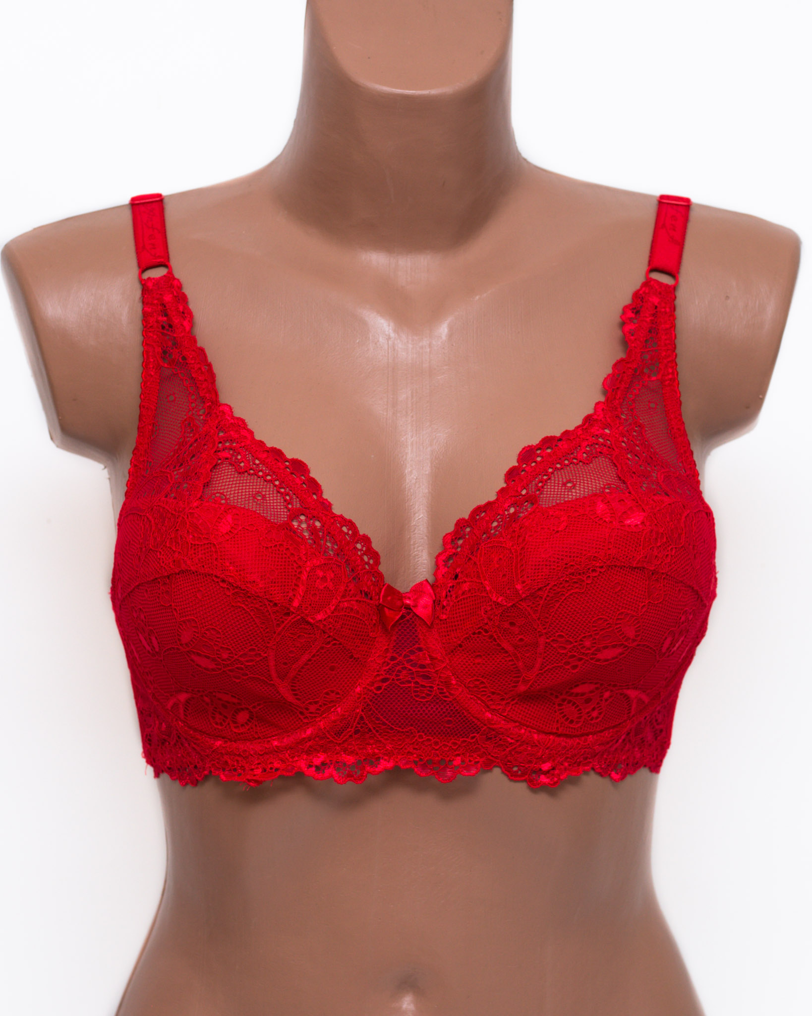 Бюстгальтер мереживна м'яка чашка Anfen 919 червоний 919-6