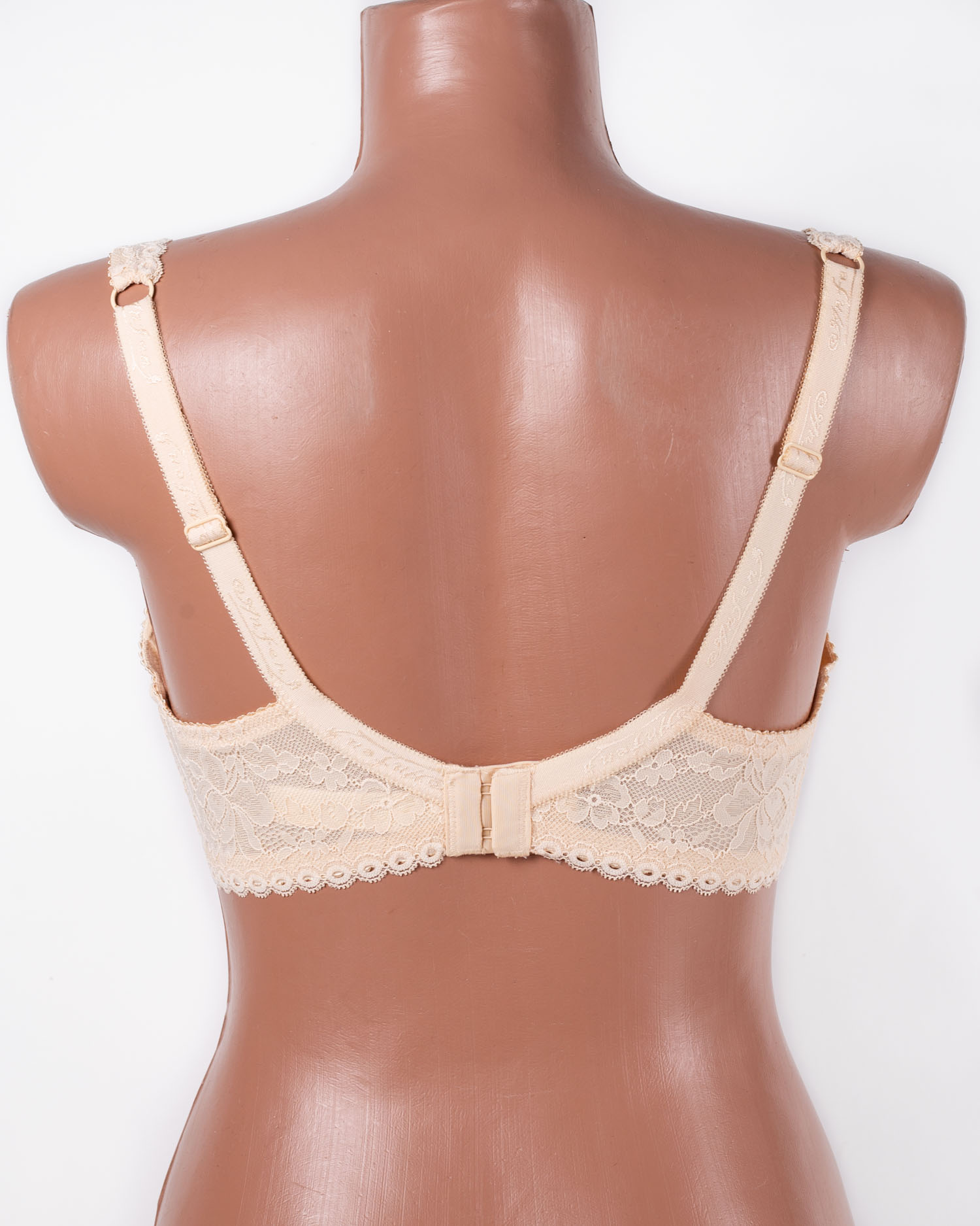 Мереживний бюстгальтер з м'якою чашкою на кісточках Anfen 21-008 бежевий 21-008-1