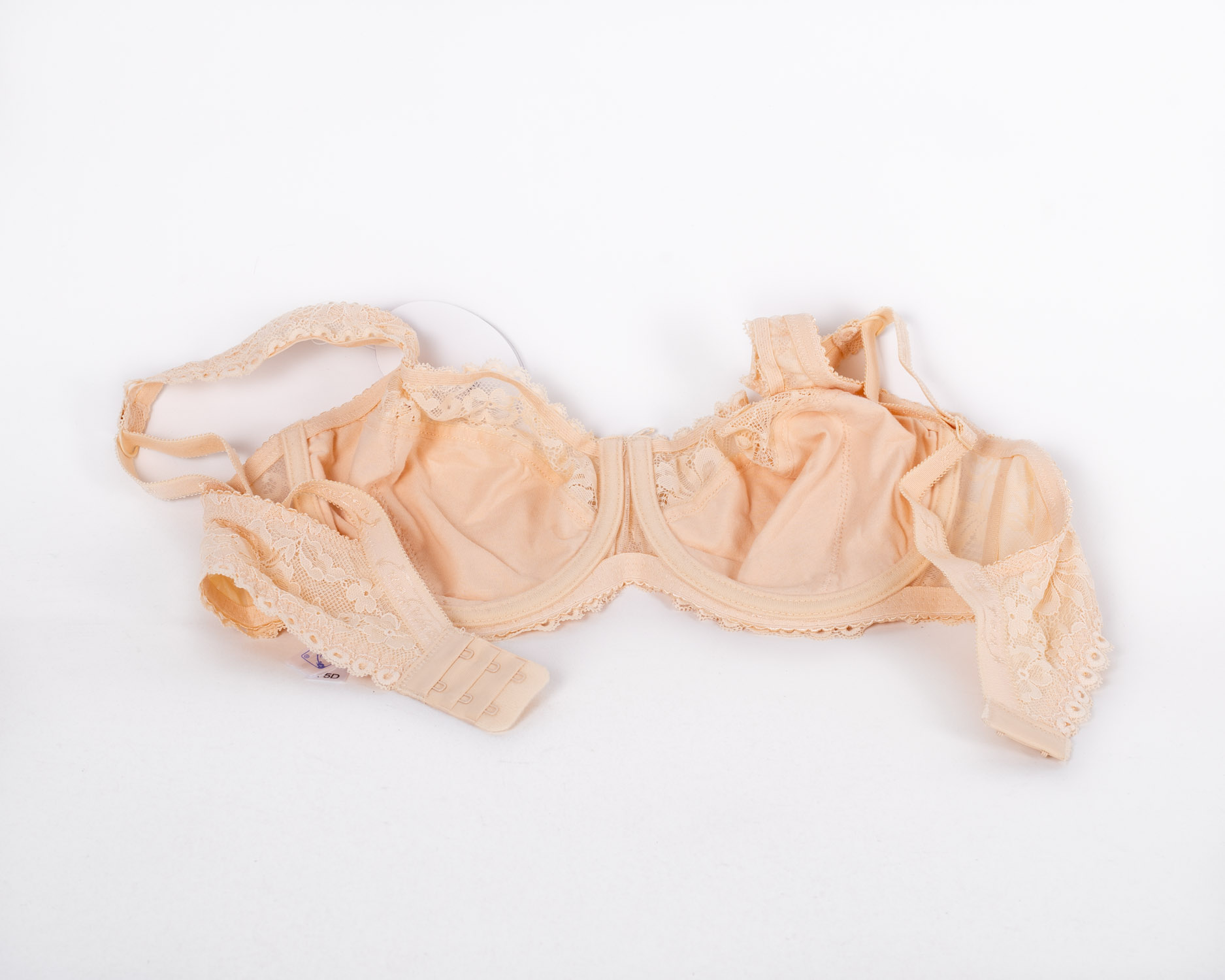 Мереживний бюстгальтер з м'якою чашкою на кісточках Anfen 21-008 бежевий 21-008-1