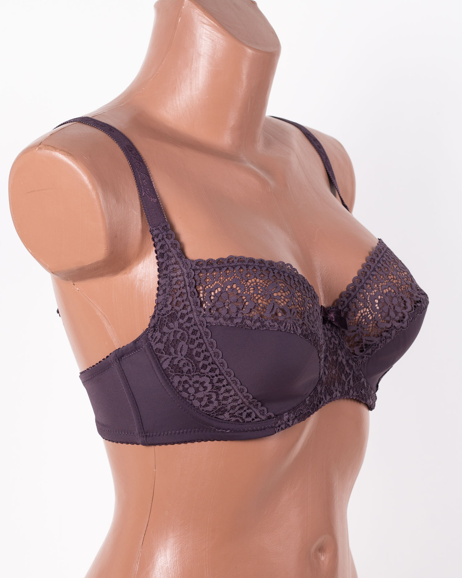 Бюстгальтер мереживний з м'якою чашкою Anfen 31-022 сірий 31-022-10