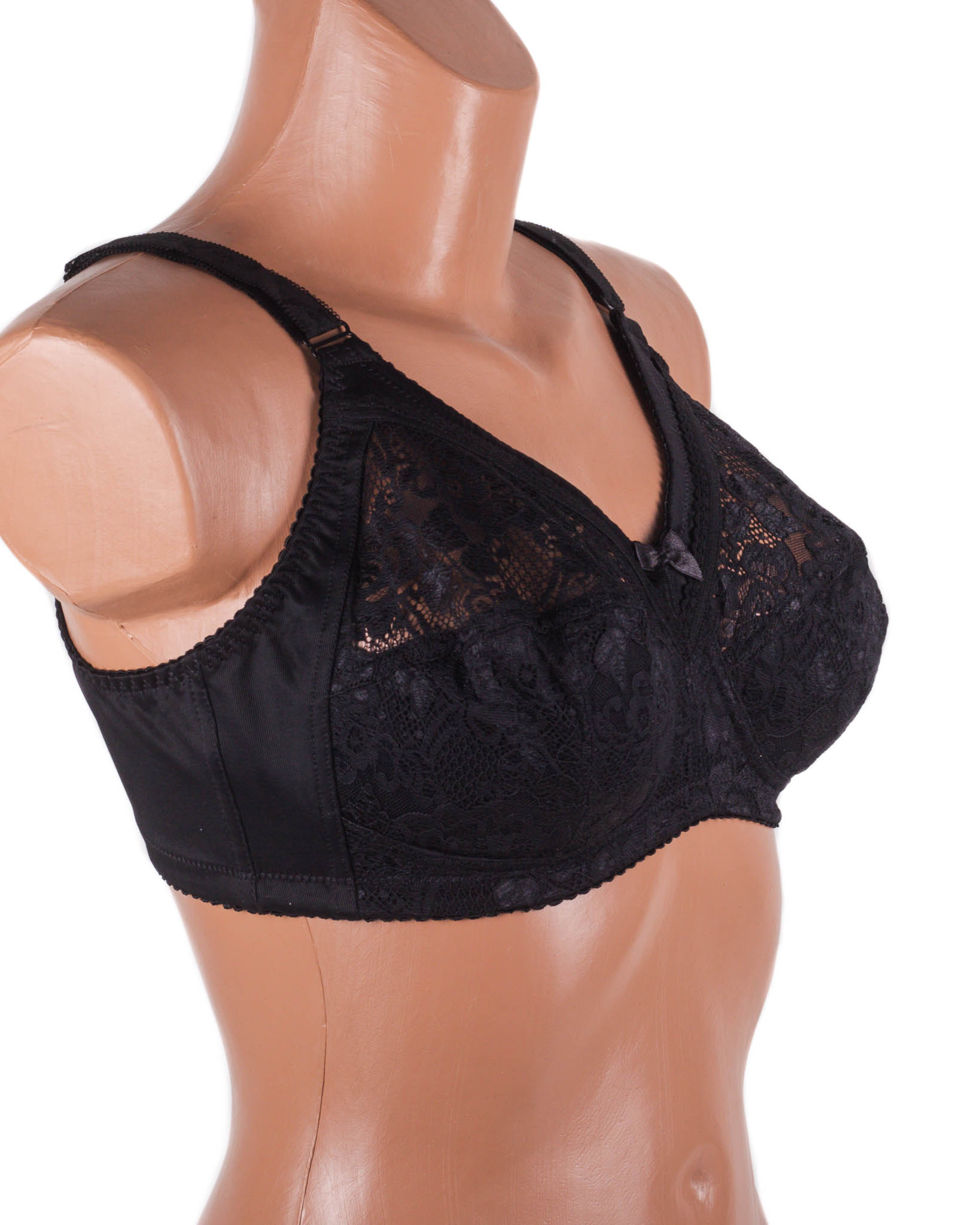 Бюстгальтер мереживний без кісточок Anfen 4-265 чорний 4-265-4