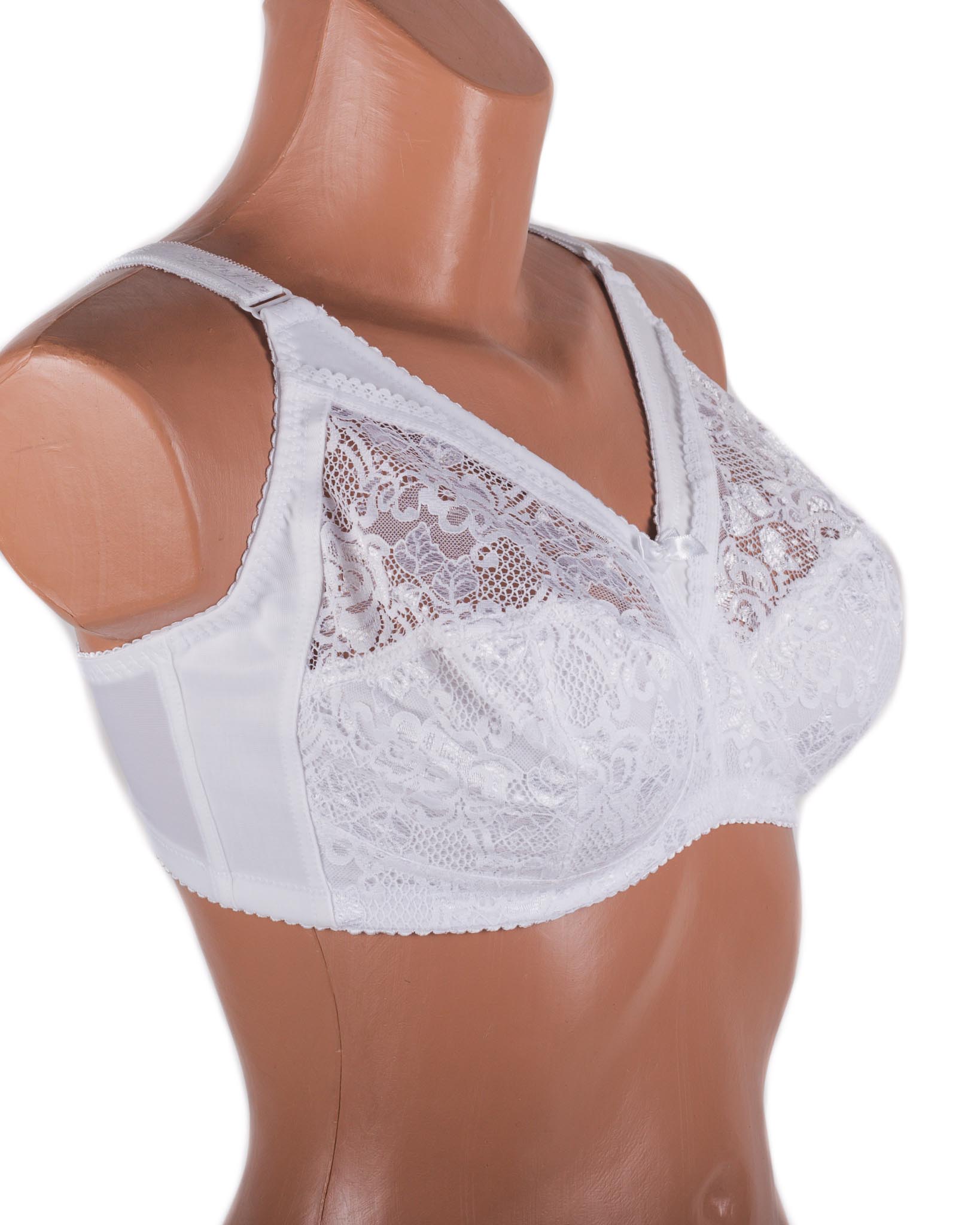 Бюстгальтер мереживний без кісточок Anfen 4-265 білий 4-265-2