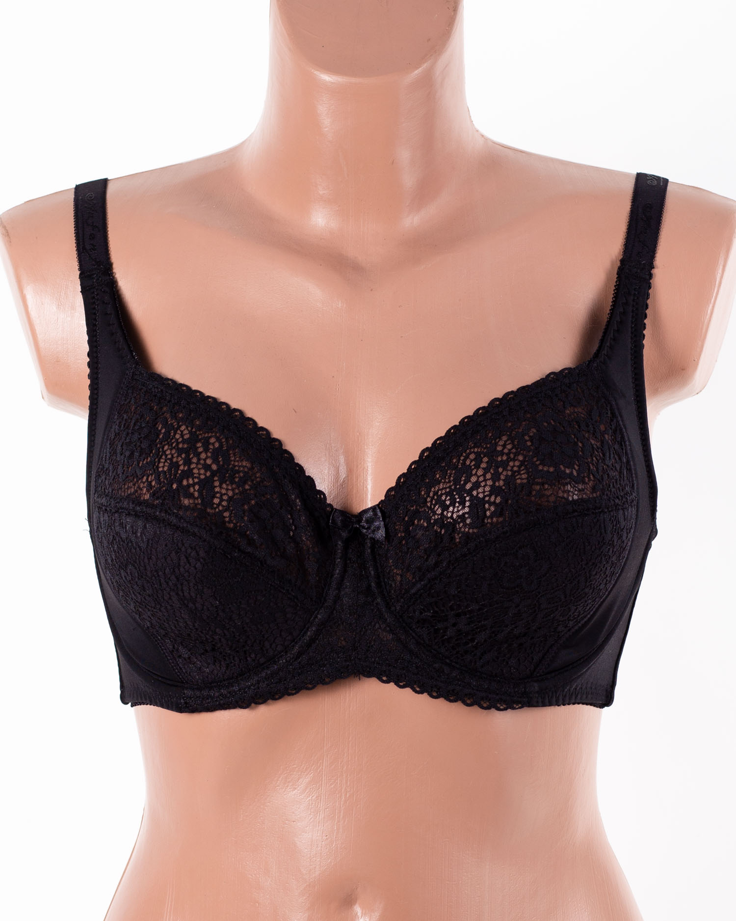 Бюстгальтер мереживний з м'якою чашкою Anfen 6-121 чорний 6-121-4