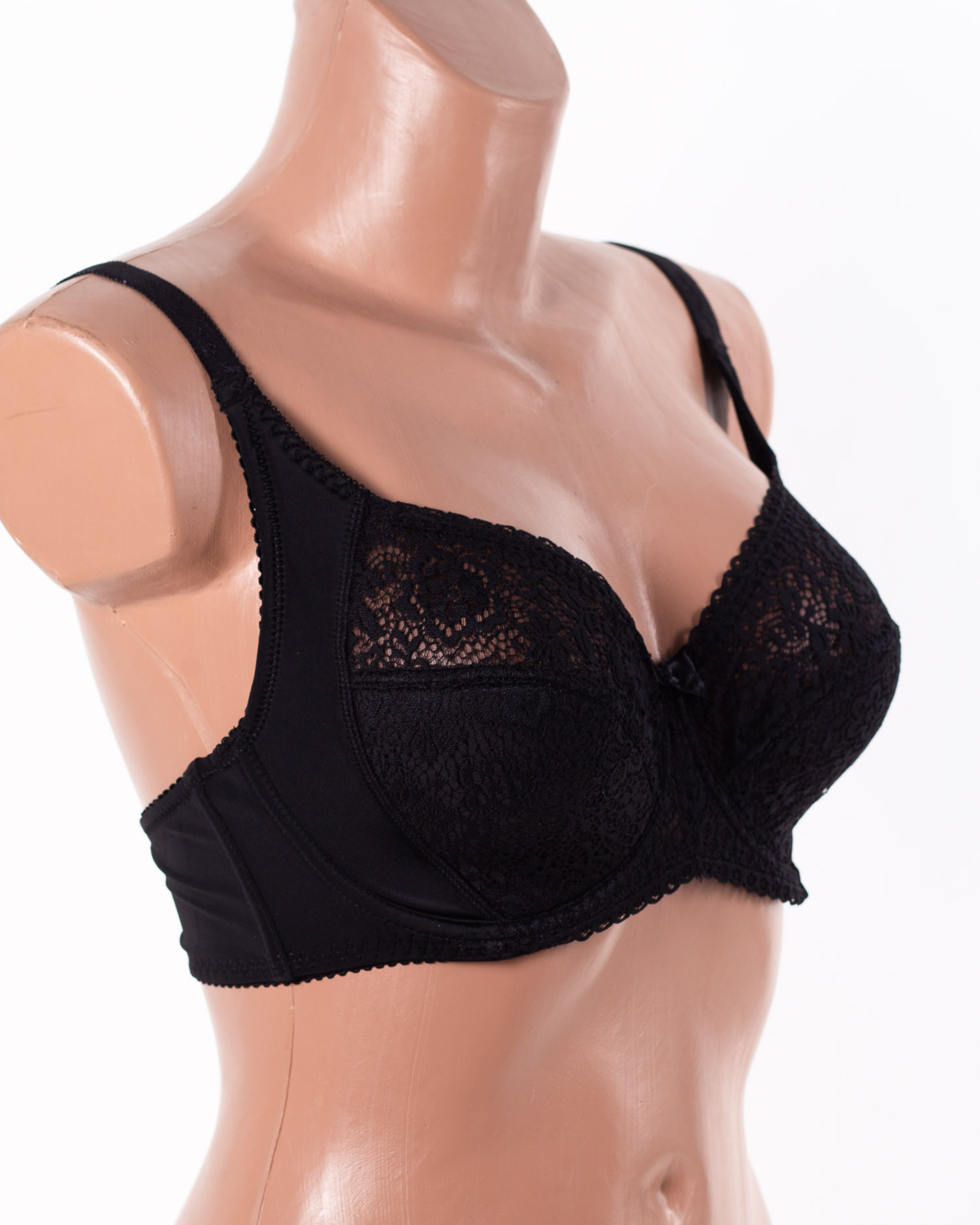Бюстгальтер мереживний з м'якою чашкою Anfen 6-121 чорний 6-121-4