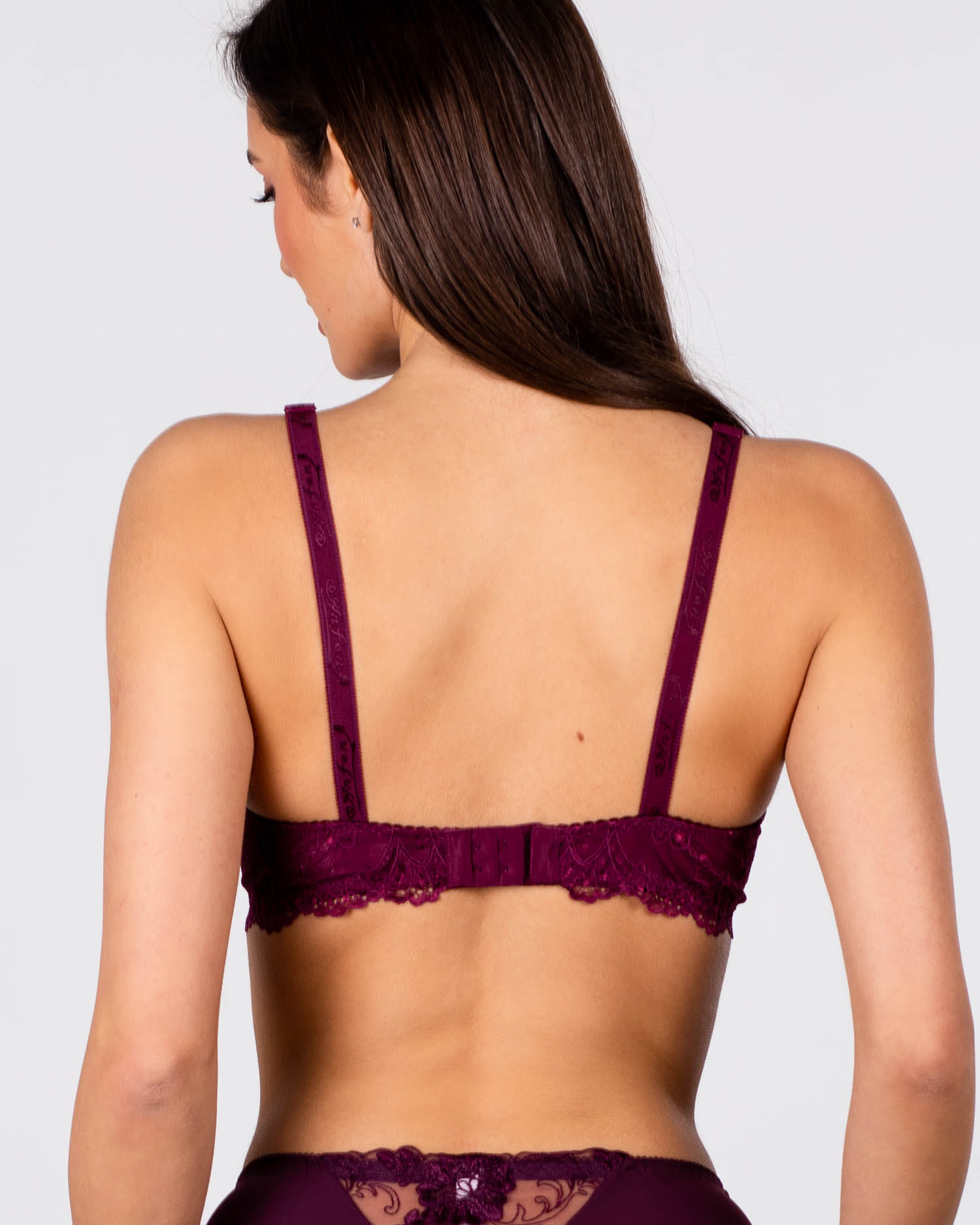 Бюстгальтер мереживна м'яка чашка Anfen 919 марсала 919-5