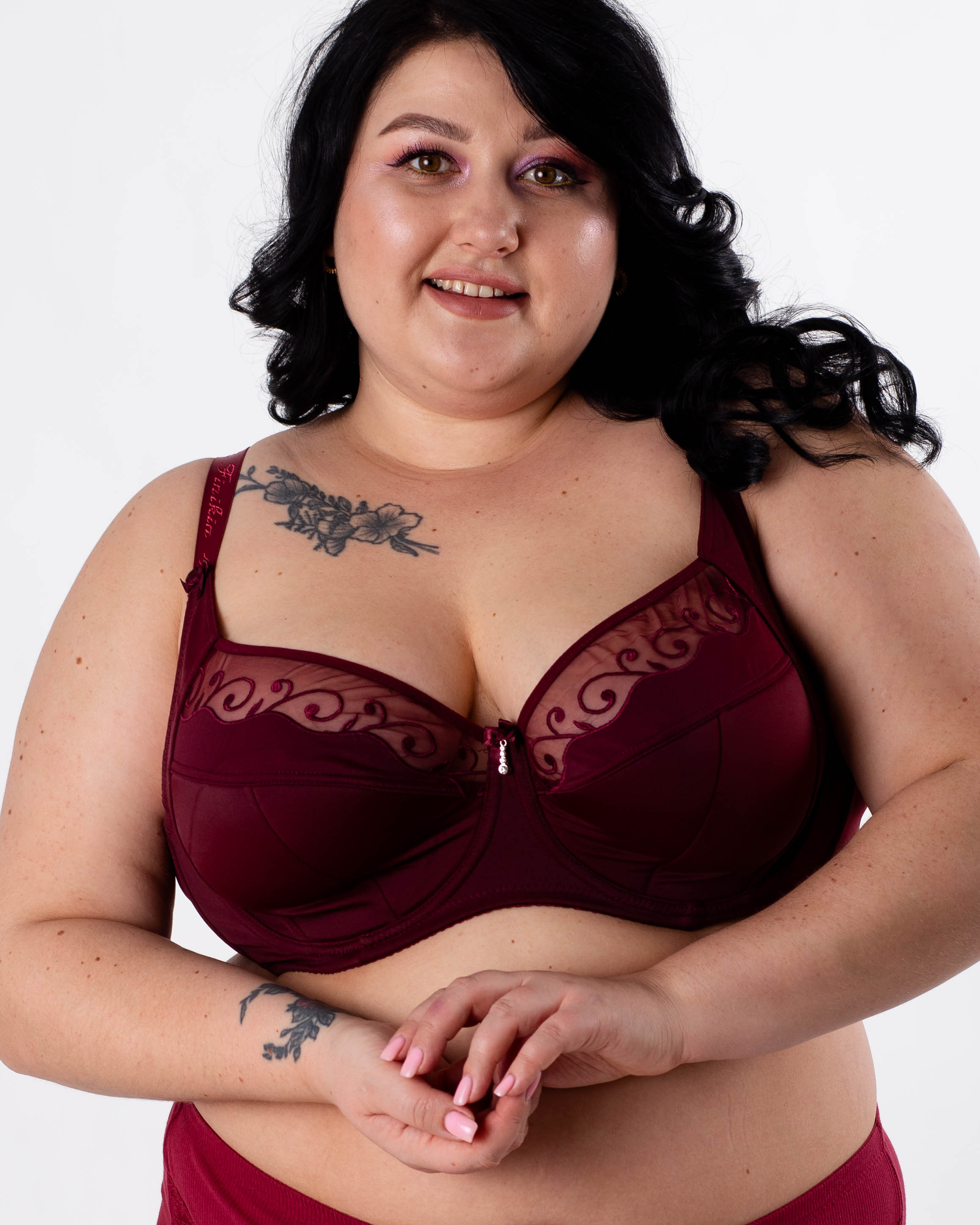 Бюстгальтер м'яка чашка на тонкому ущільнювачі Finikin 5036 марсала 5520-1