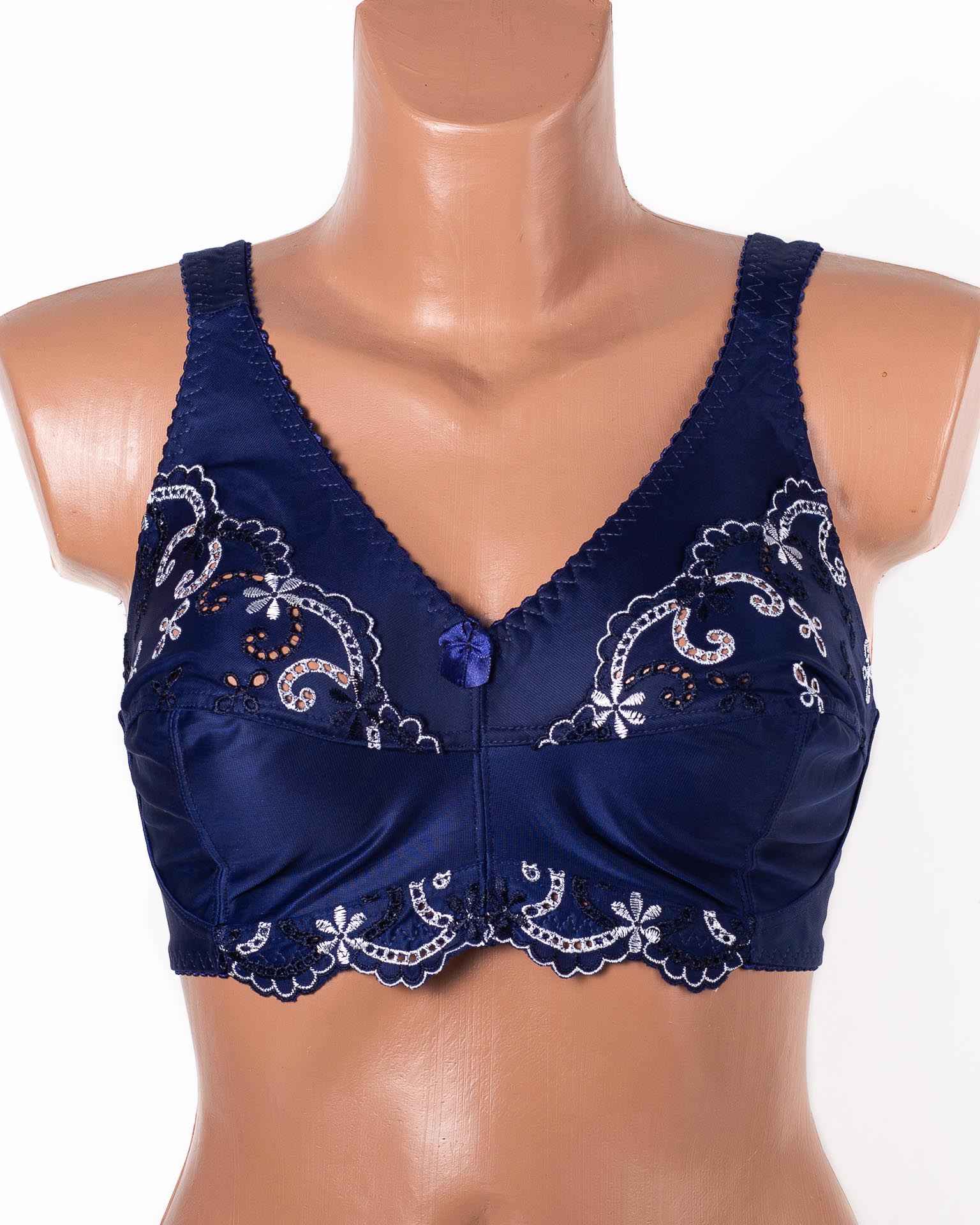 Бюстгальтер з вишивкою без кісточок Jeiccina 2669 синій 5258-3