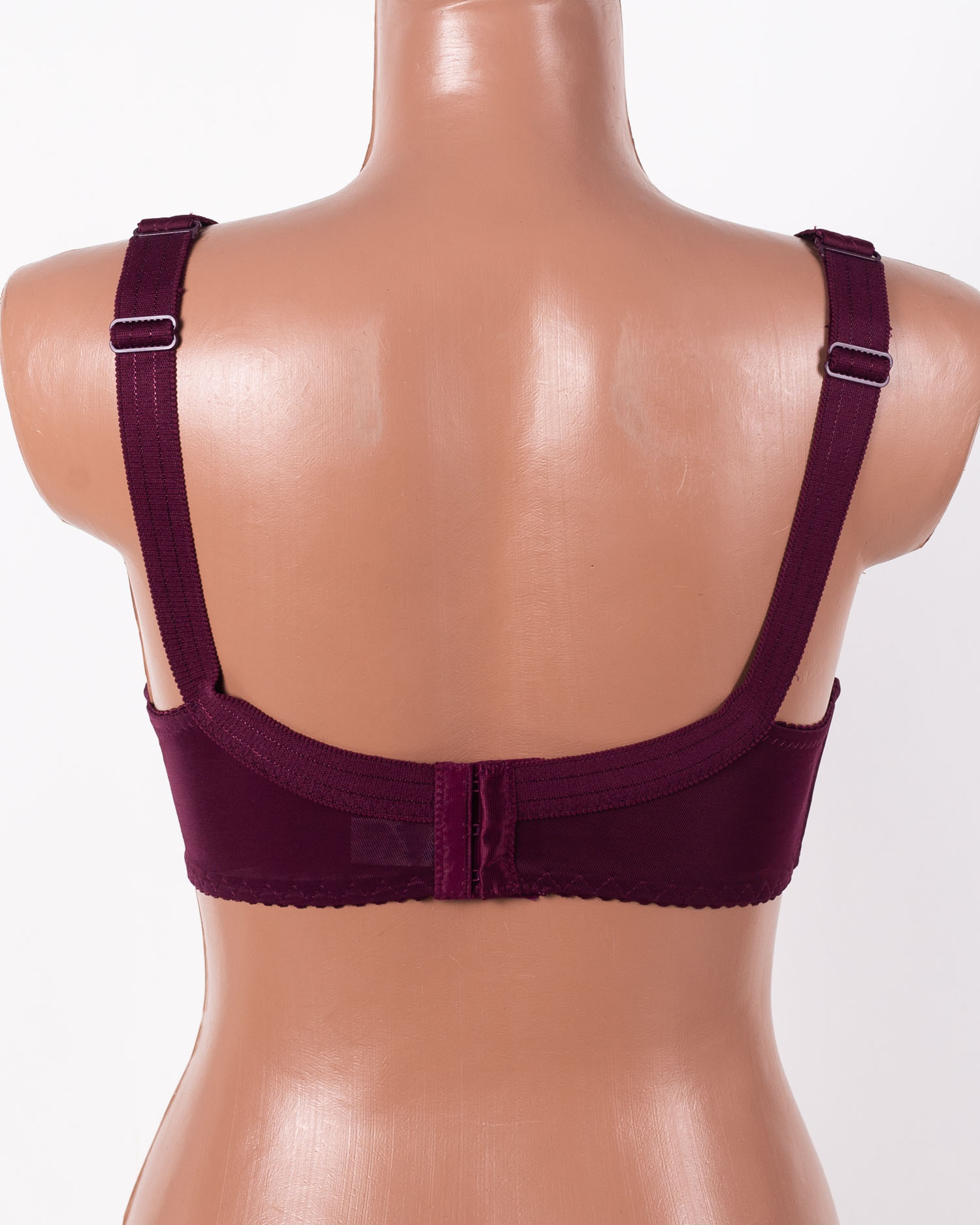 Бюстгальтер з вишивкою без кісточок Jeiccina 2669 марсала 5258-6