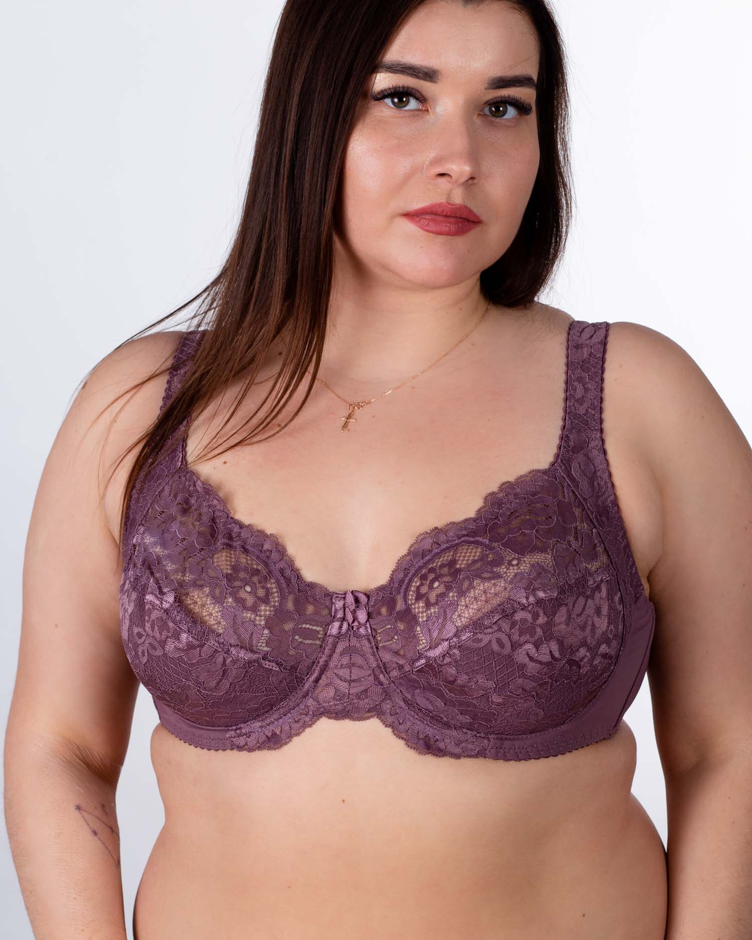 Бюстгальтер мереживний з м'якою чашкою Lanny mode 11171 мокко 11171-5