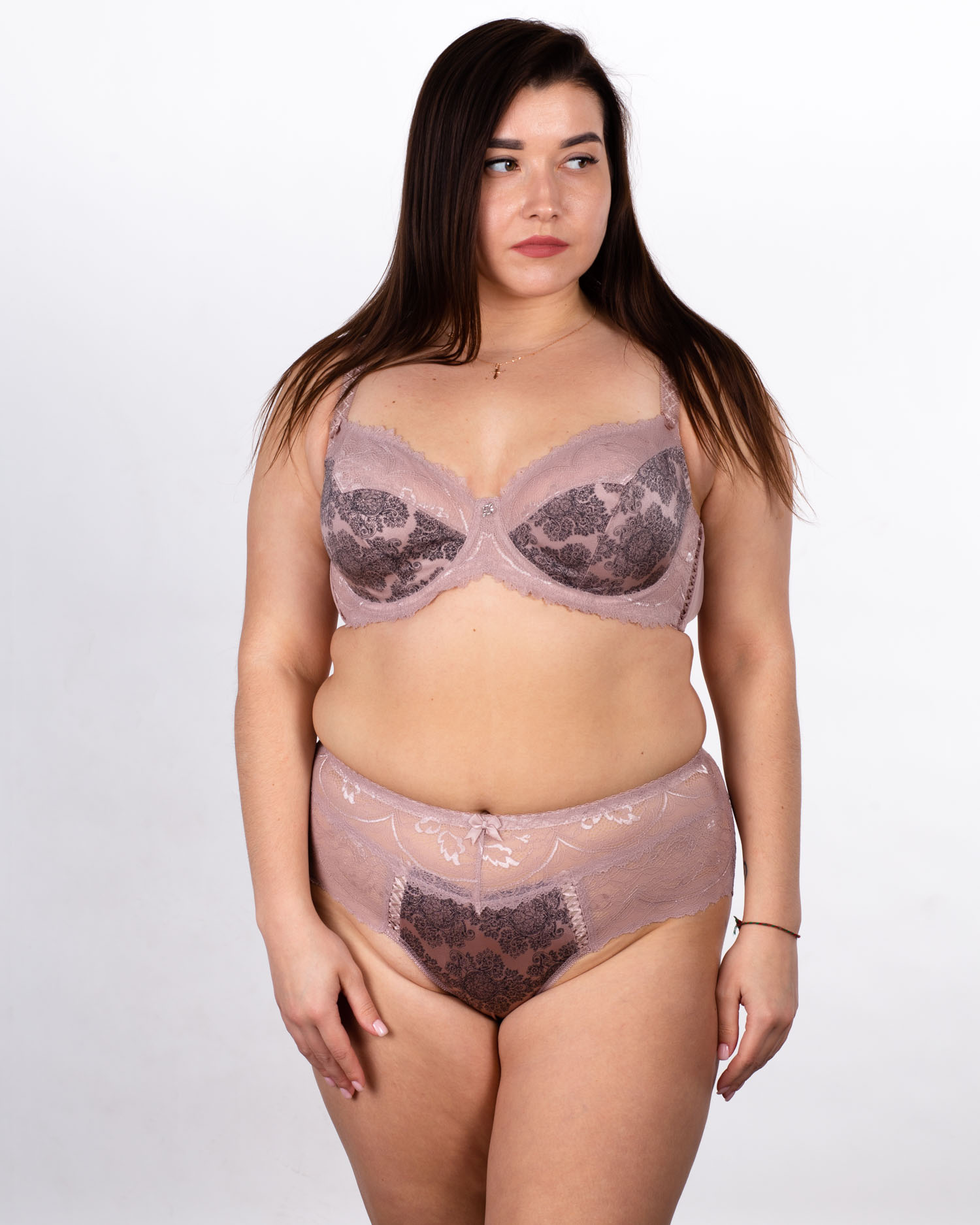 Бюстгальтер без поролона  з принтом Lanny mode 11239 капучино 11239-6