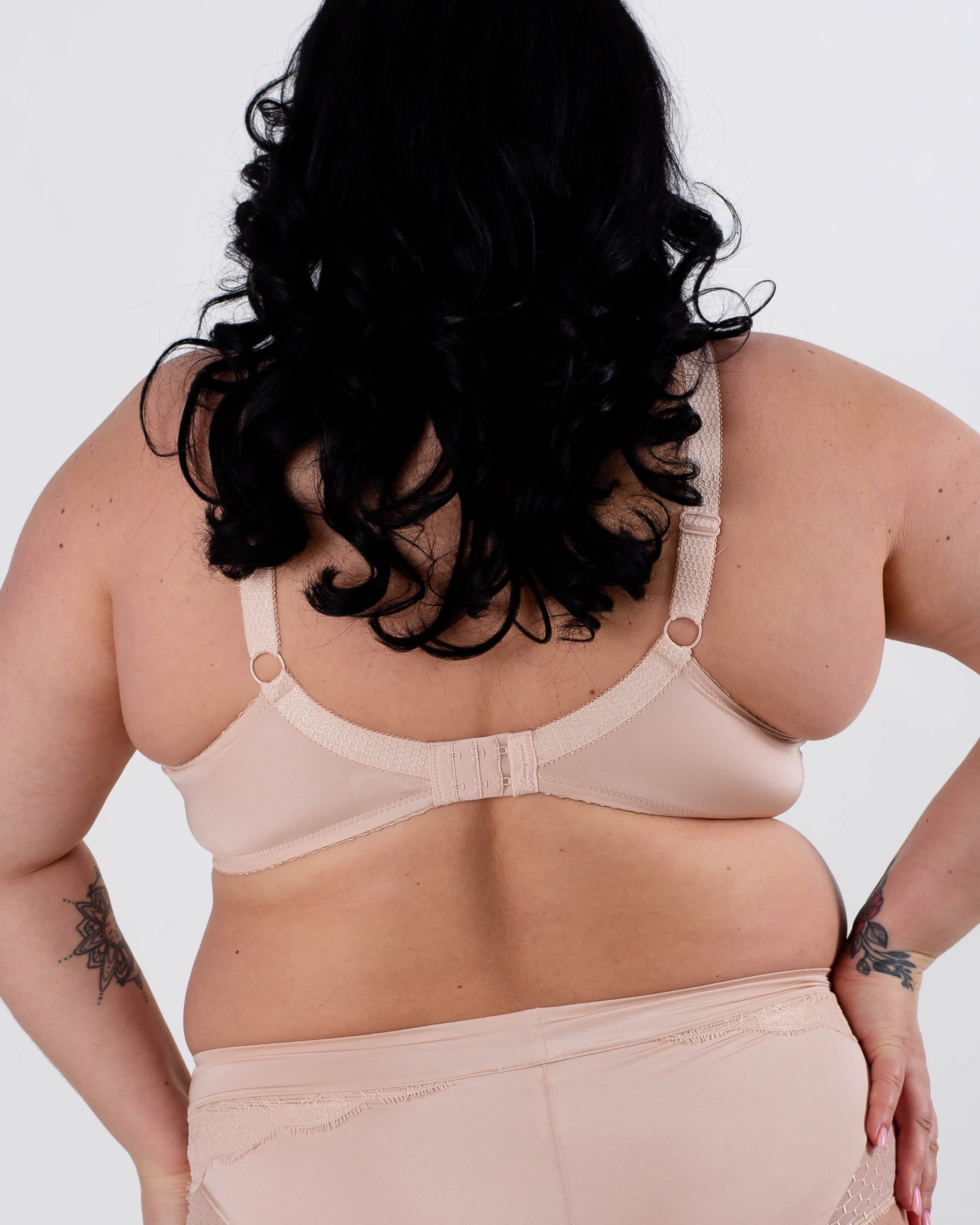 Бюстгальтер з мереживом та вишивкою Lanny mode 11347 бежевий 11347-1