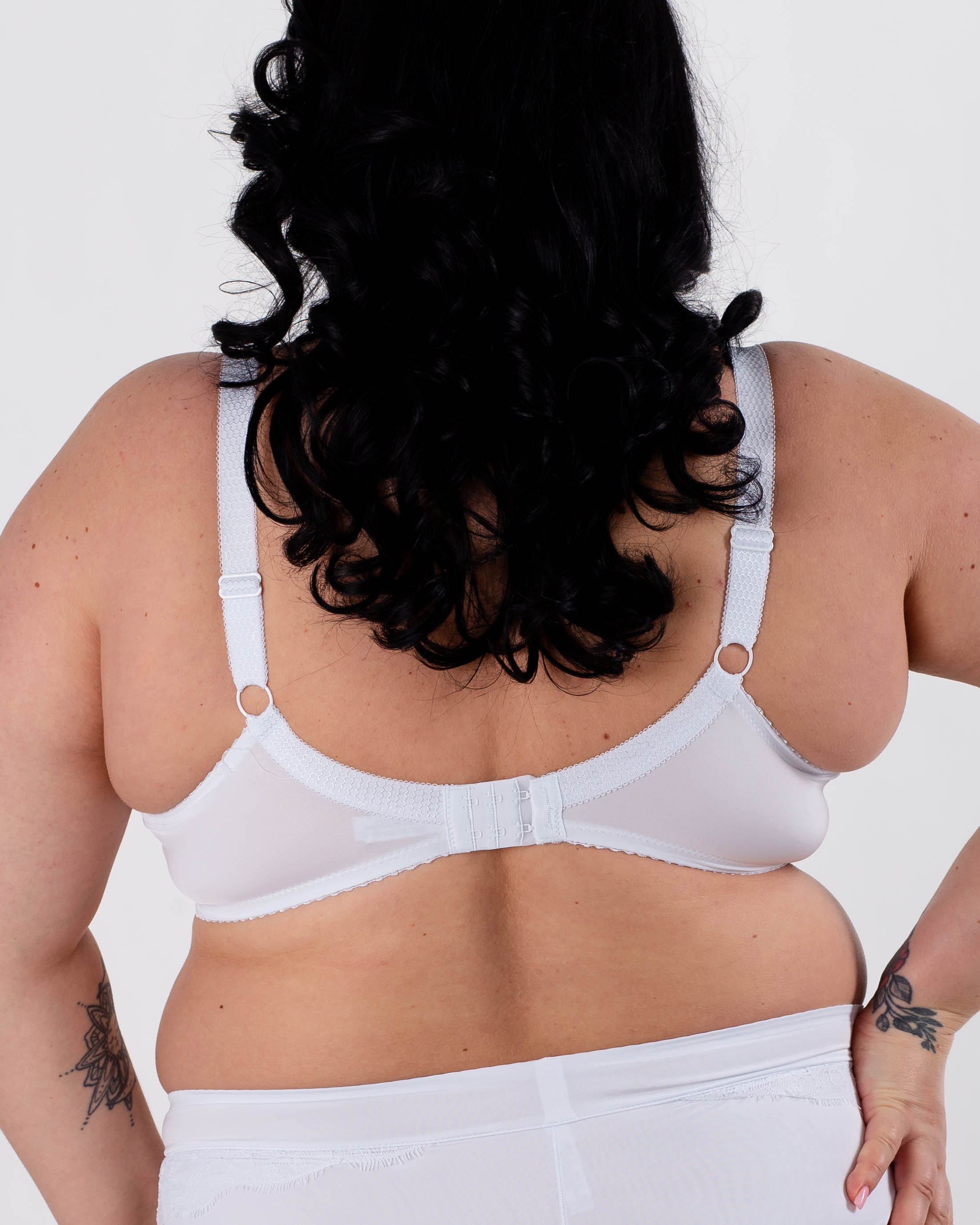 Бюстгальтер з мереживом та вишивкою Lanny mode 11347 білий 11347-3