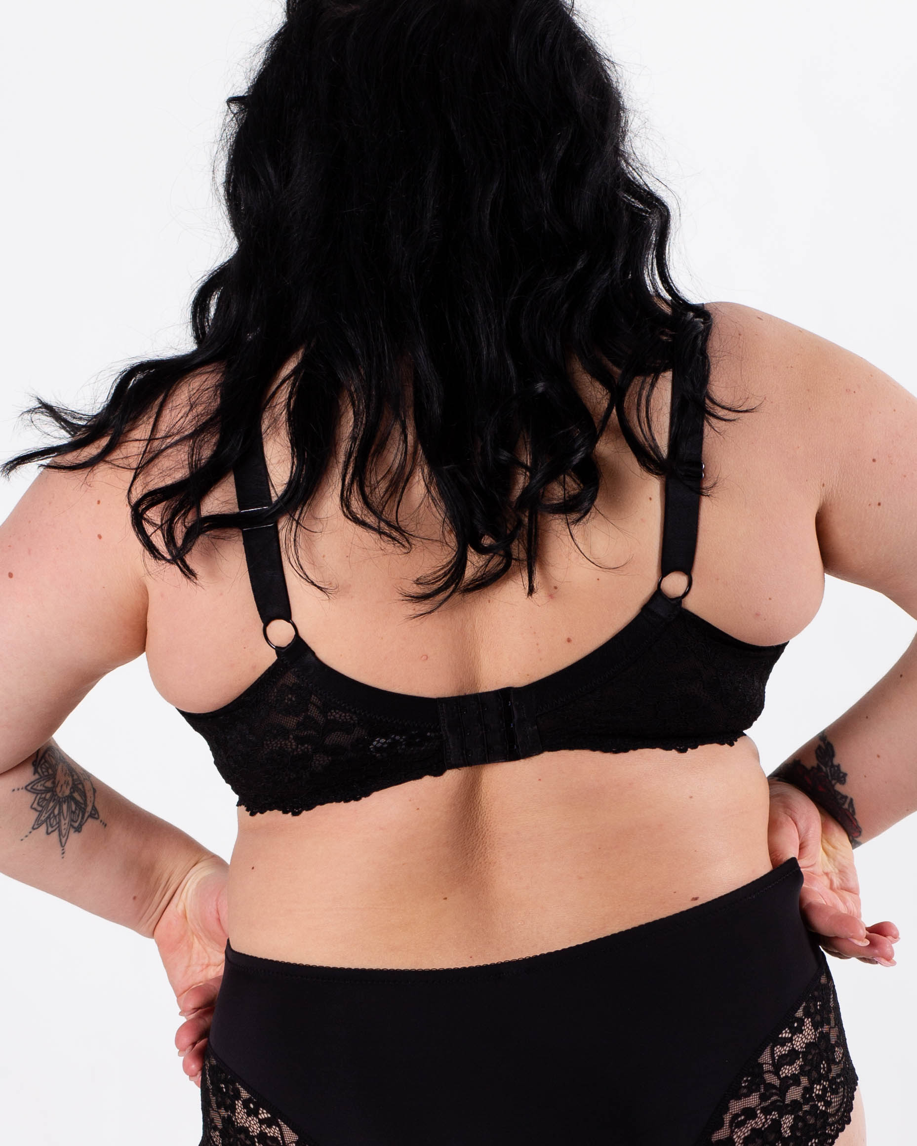 Бюстгальтер мереживний м'яка чашка на тонкому поролоні Lanny mode 11676 чорний 11676-2