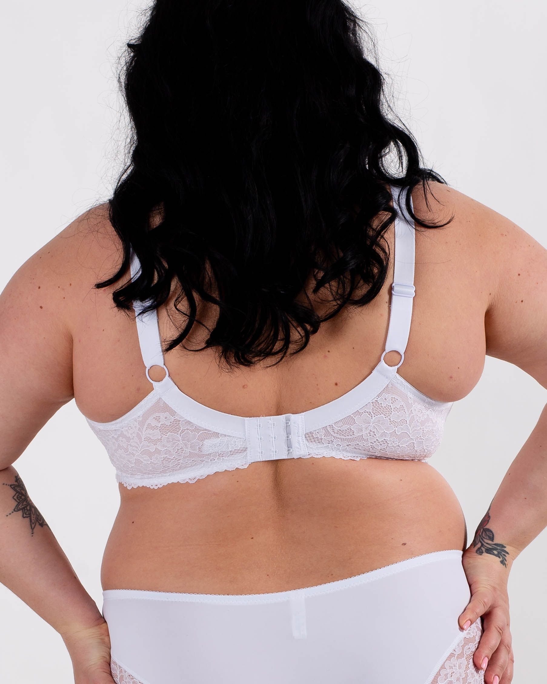 Бюстгальтер мереживний м'яка чашка на тонкому поролоні Lanny mode 11676 білий 11676-3