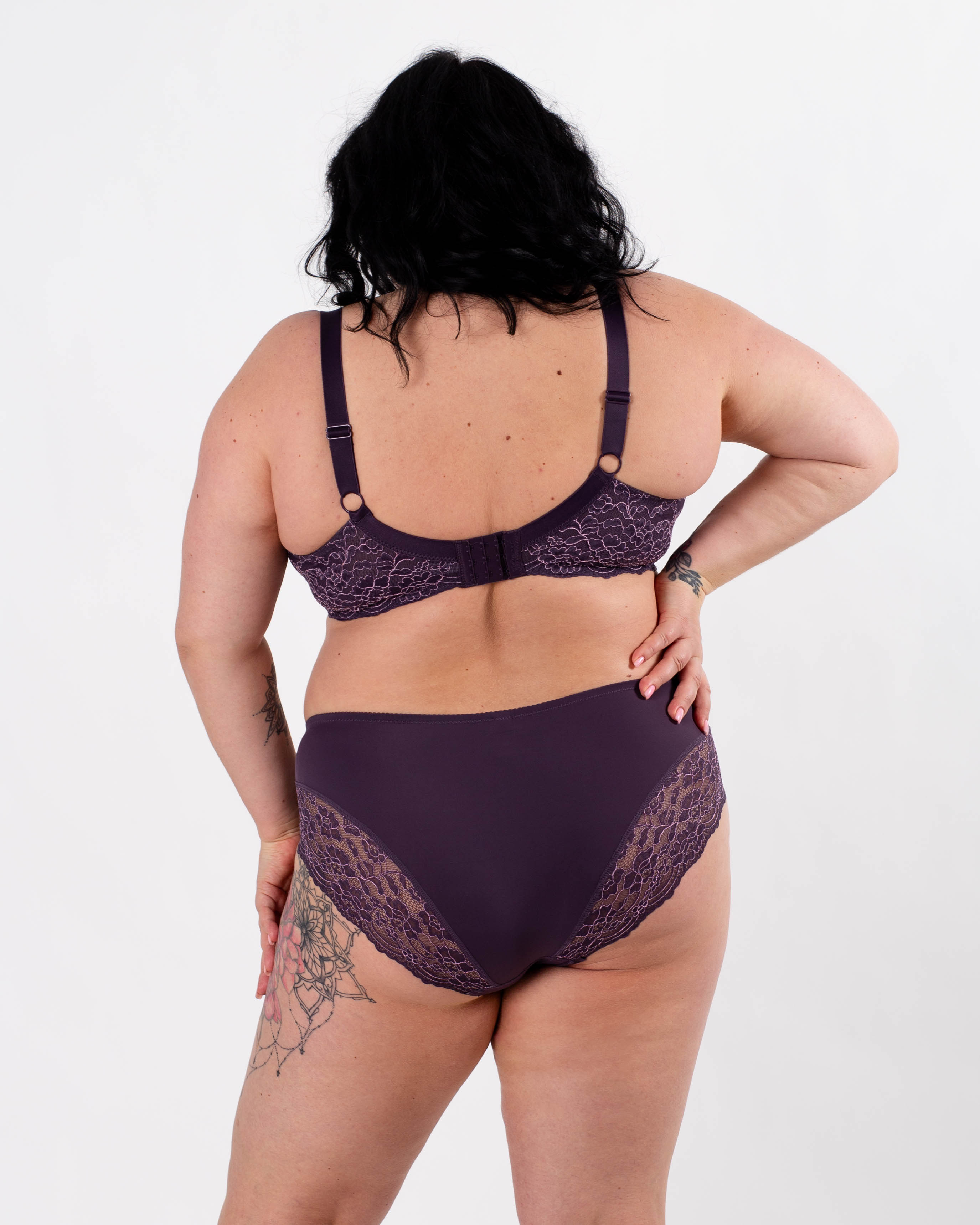 Бюстгальтер мереживний м'яка чашка на тонкому поролоні Lanny mode 11676 фіолетовий 11676-6