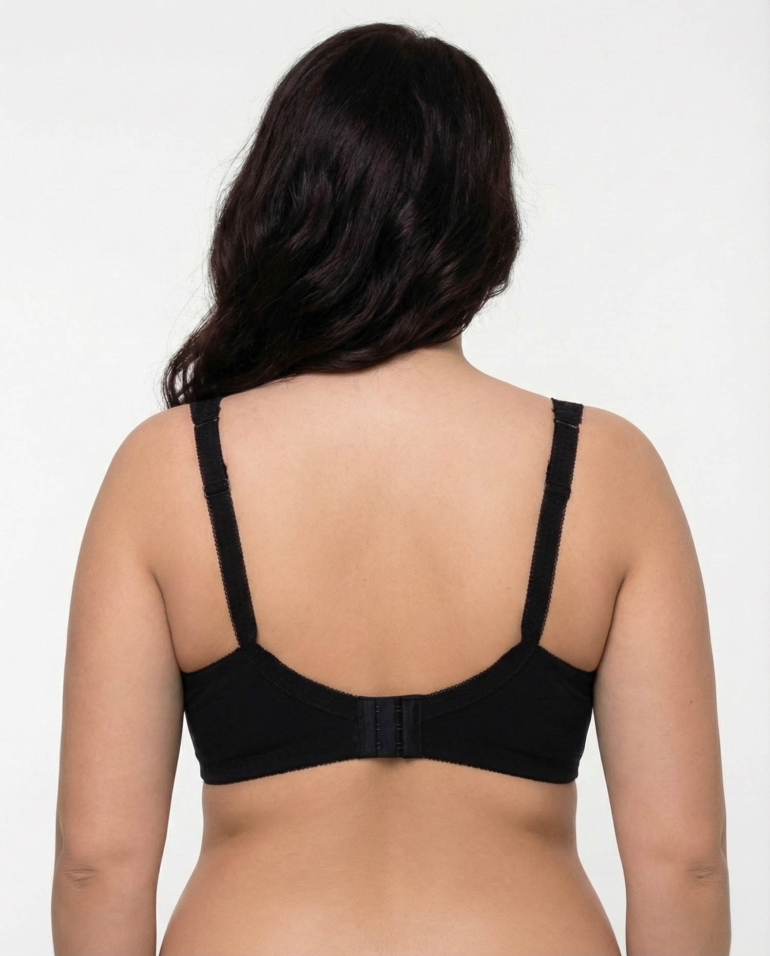 Бюстгальтер бавовняний з м'якою чашкою Lanny mode 11848 чорний з білим 11848-4