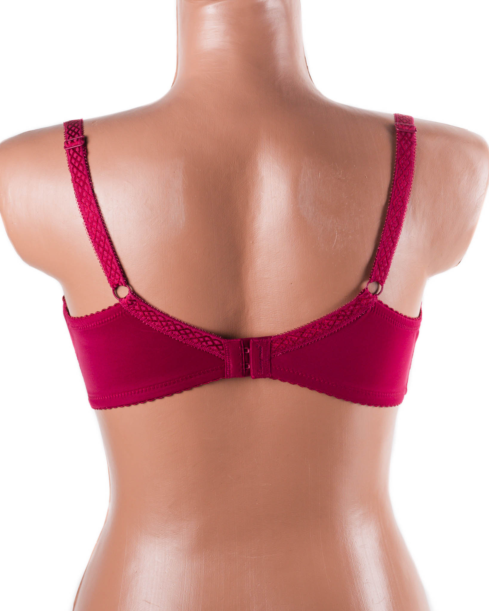 Бюстгальтер м'яка чашка з вишивкою Lanny mode 12839 бордовий 12839-3