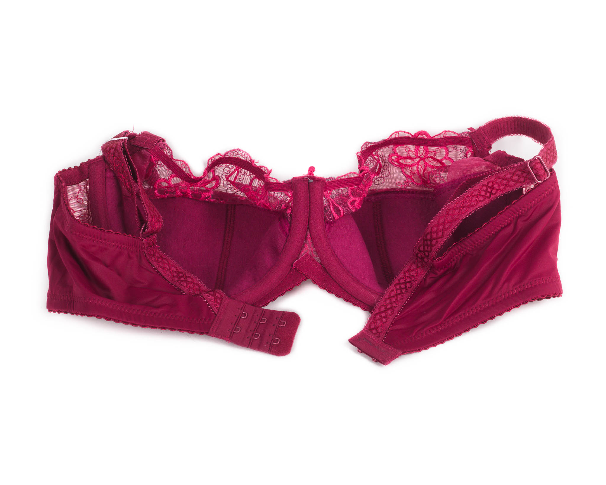 Бюстгальтер м'яка чашка з вишивкою Lanny mode 12839 бордовий 12839-3