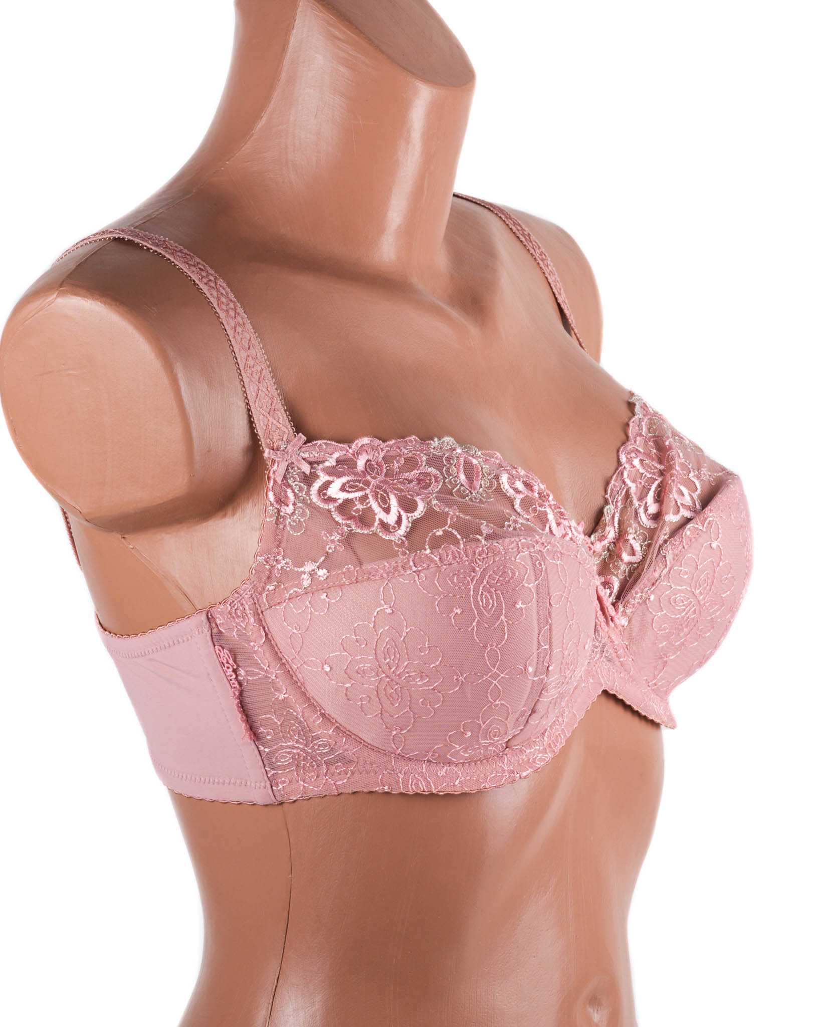 Бюстгальтер м'яка чашка з вишивкою Lanny mode 12839 пудра 12839-7