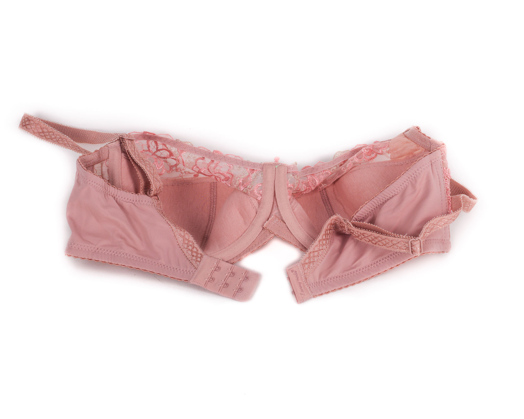 Бюстгальтер м'яка чашка з вишивкою Lanny mode 12839 пудра 12839-7