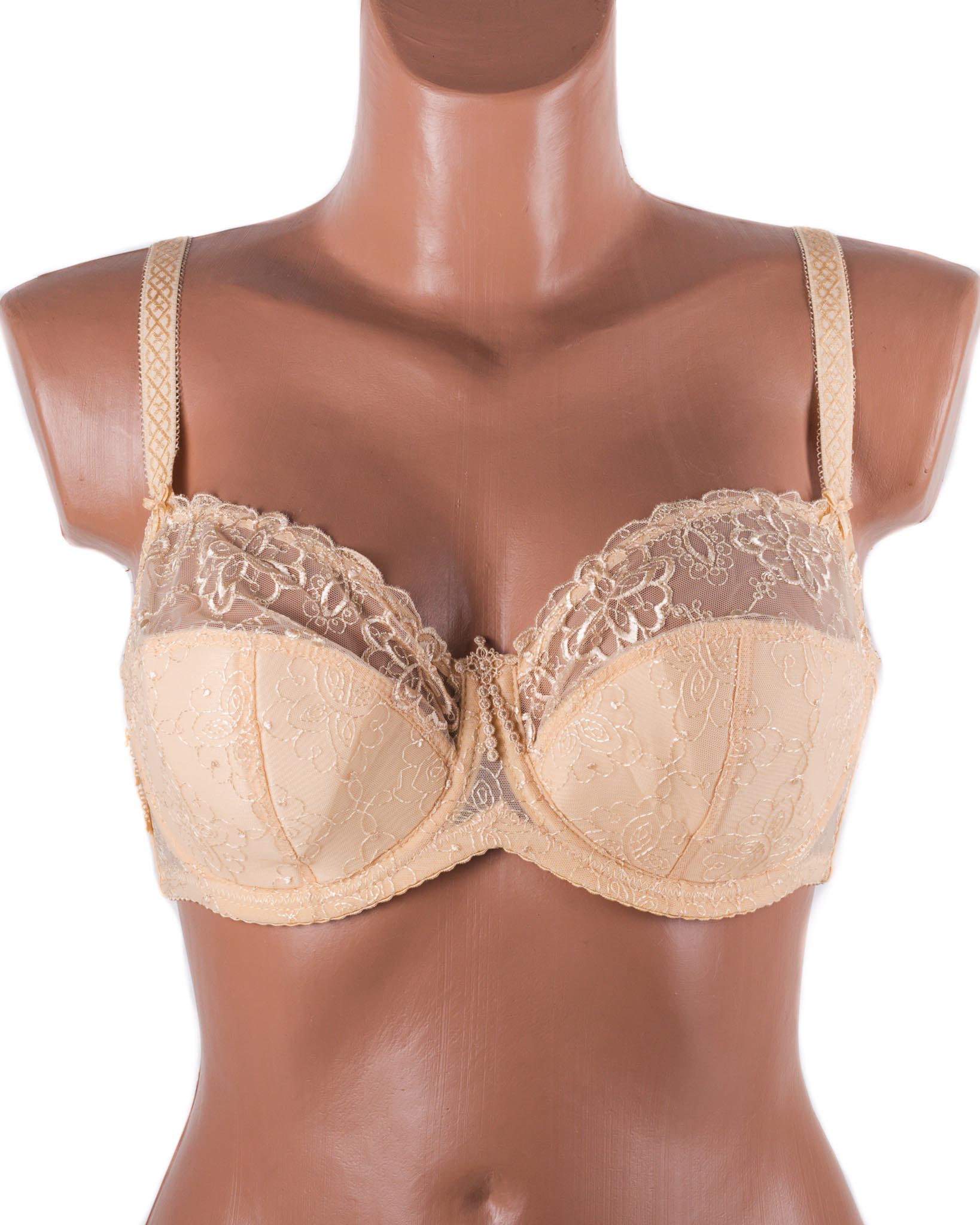 Бюстгальтер м'яка чашка з вишивкою Lanny mode 12839 бежевий 12839-1