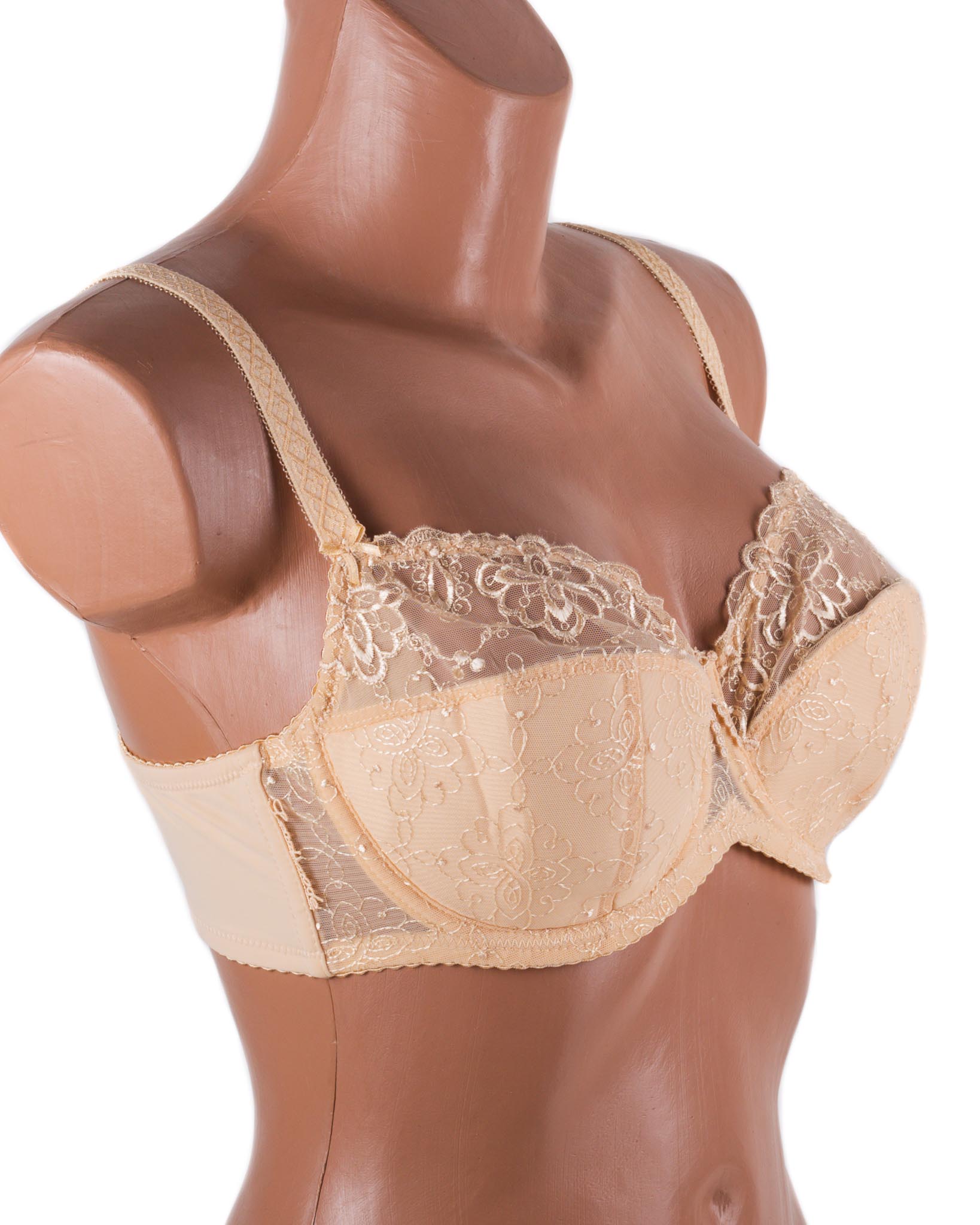 Бюстгальтер м'яка чашка з вишивкою Lanny mode 12839 бежевий 12839-1