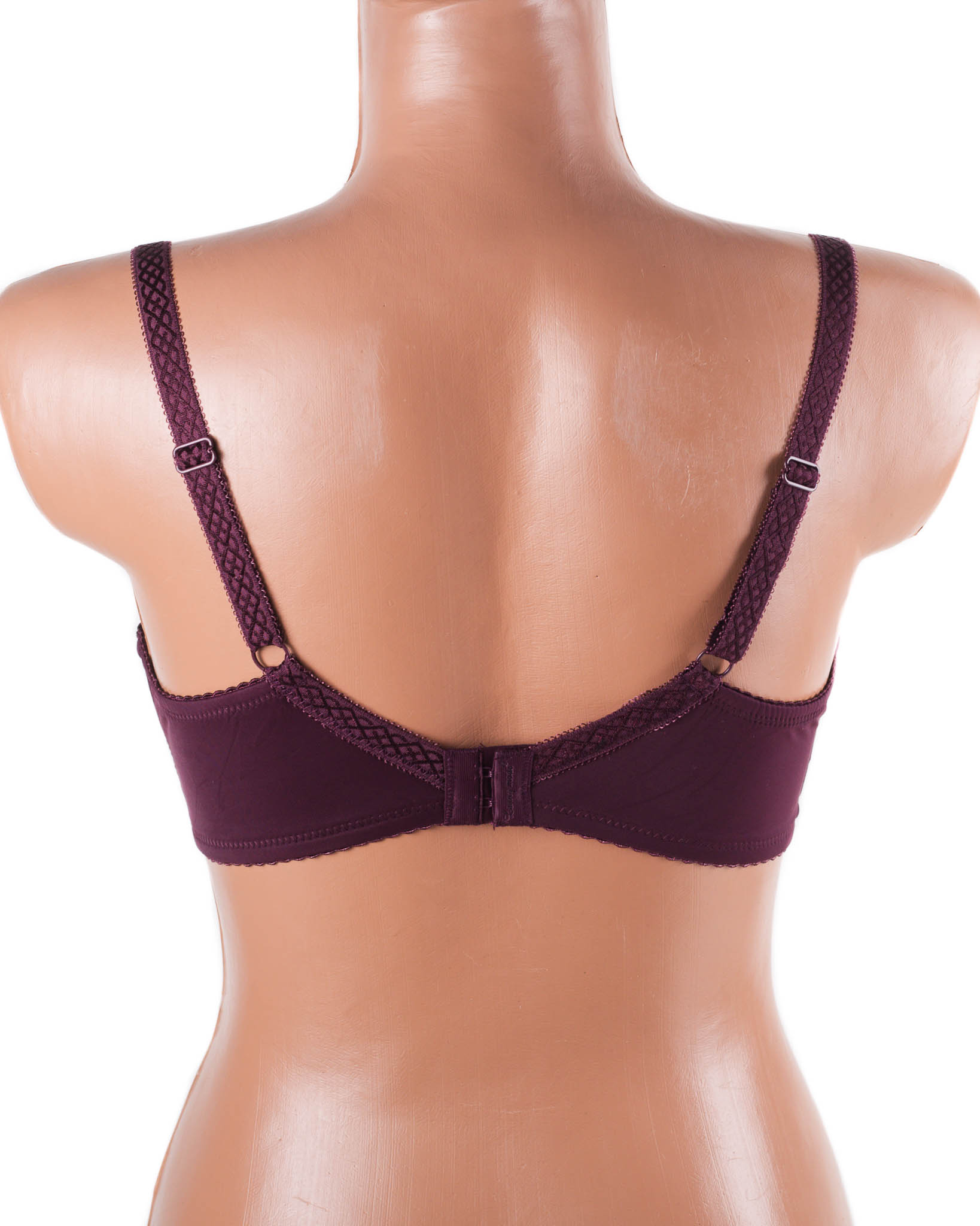Бюстгальтер м'яка чашка з вишивкою Lanny mode 12839 марсала 12839-6