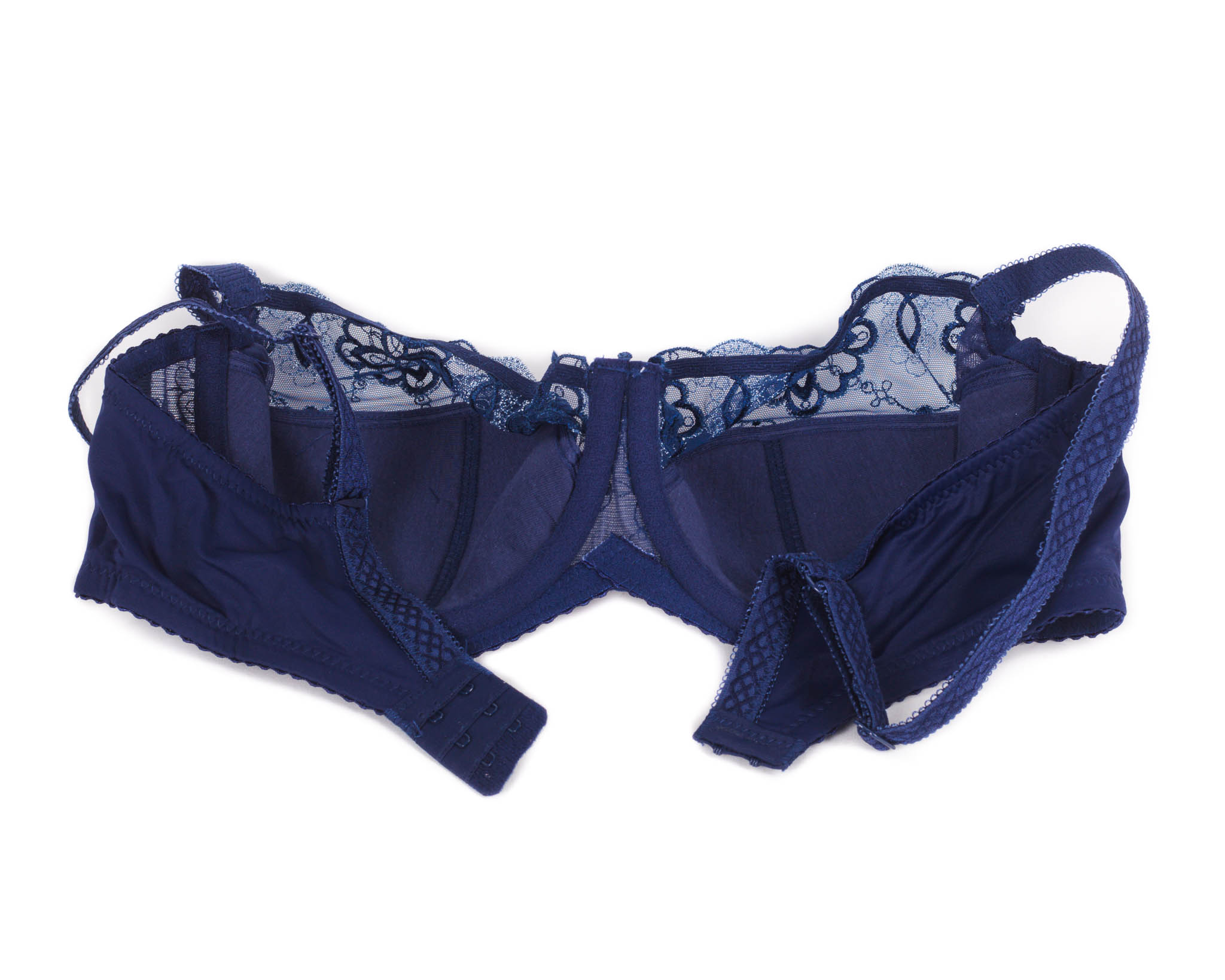 Бюстгальтер м'яка чашка з вишивкою Lanny mode 12839 синій 12839-5