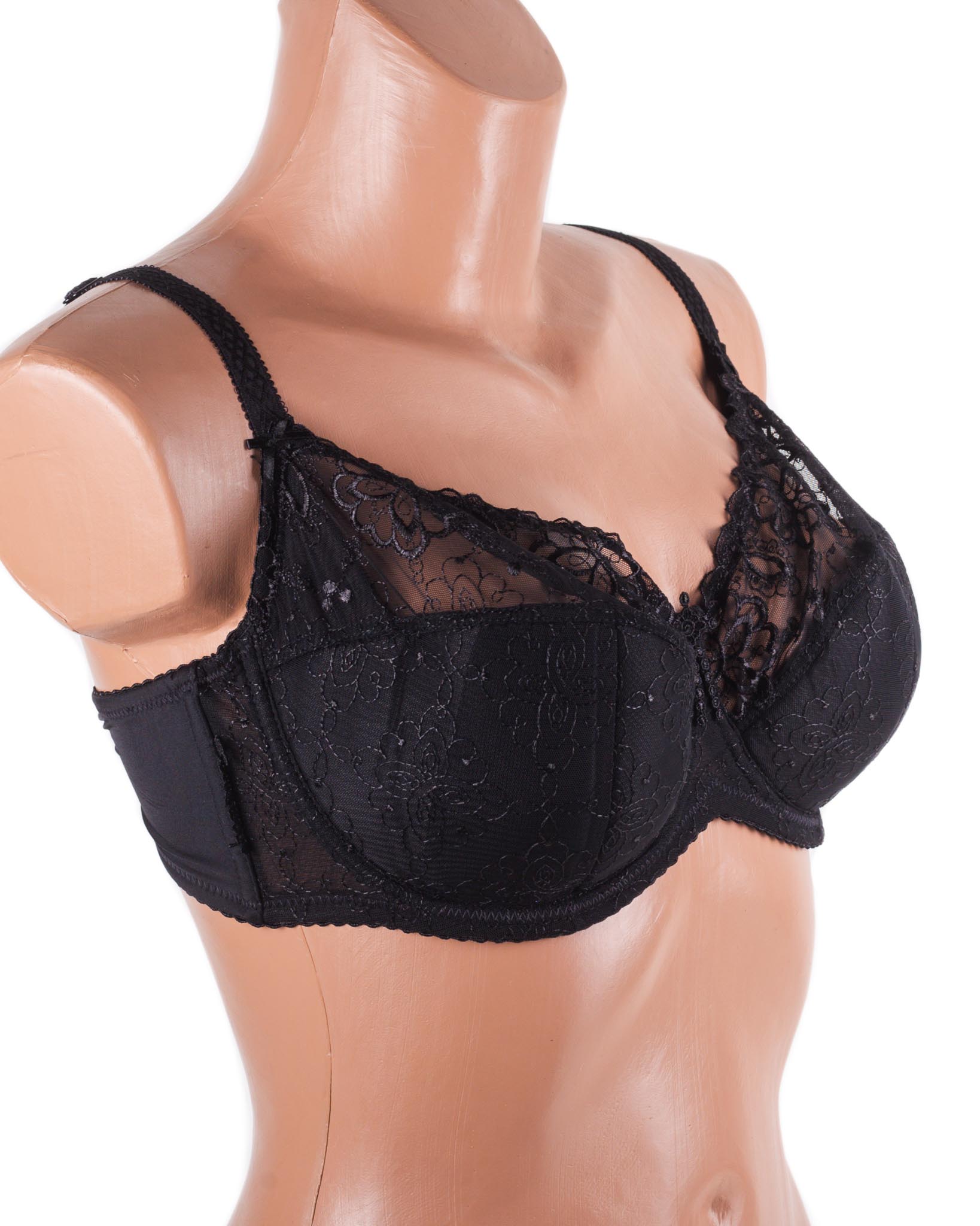 Бюстгальтер м'яка чашка з вишивкою Lanny mode 12839 чорний 12839-4