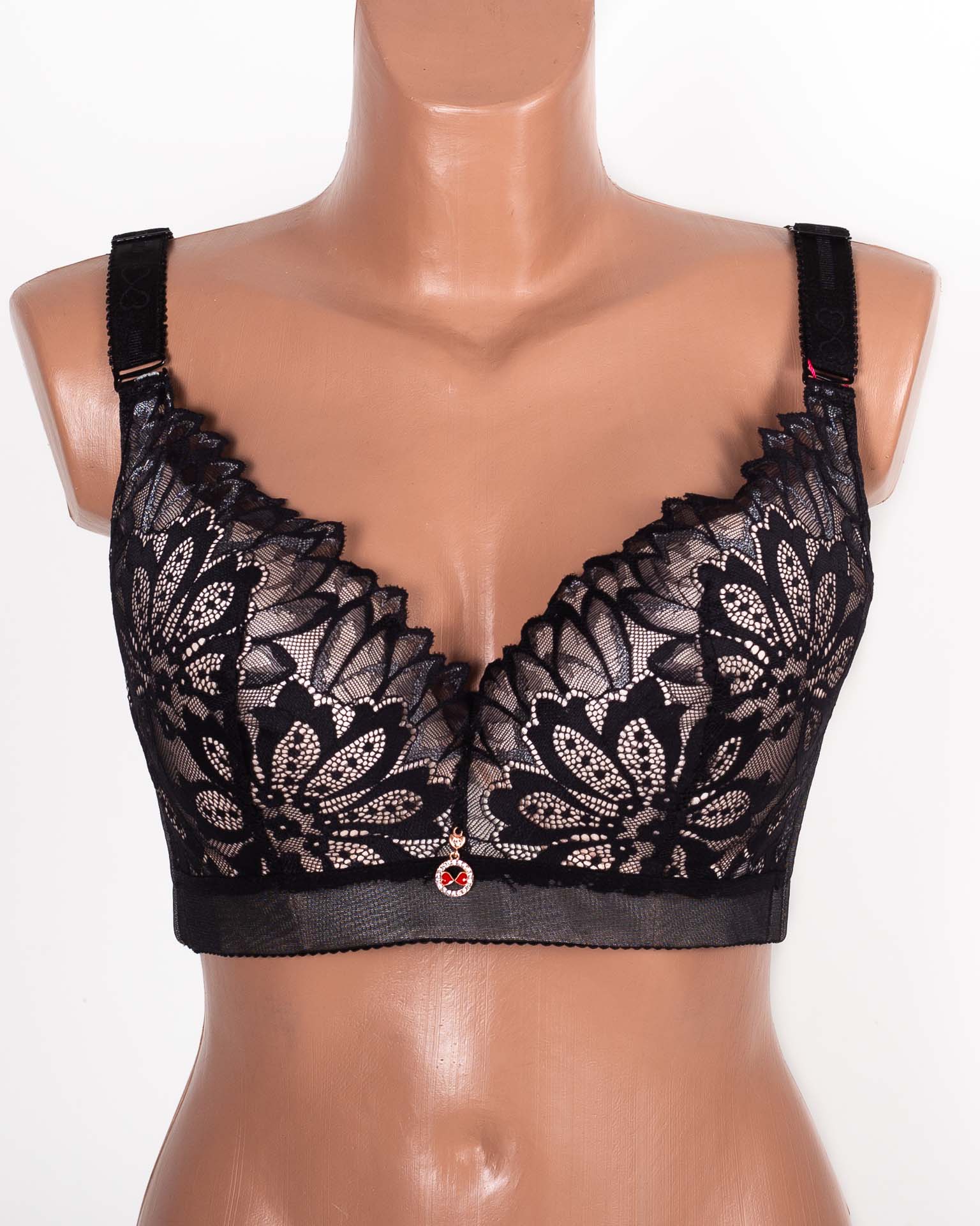  Бюстгальтер формова чашка з широкою спинкою Люся 8199 чорний 5334-4