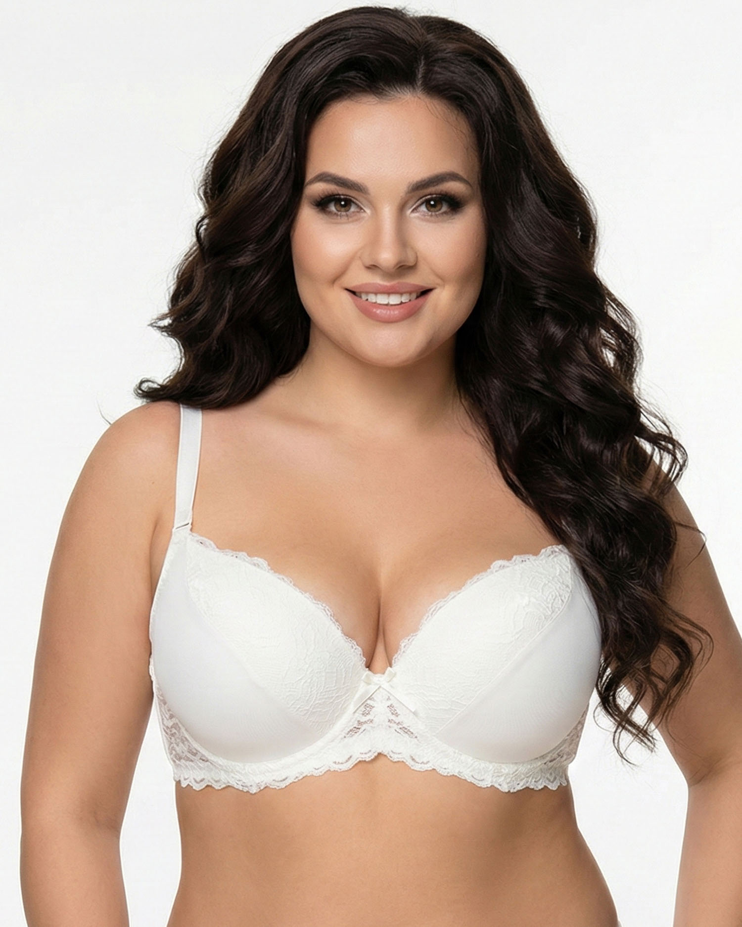 Бюстгальтер гладка чашка з мереживом поролон Milasi 1422 молочний 5588-2 Бюстгальтер гладка чашка з мереживом поролон Milasi 1422 молочний 5588-2