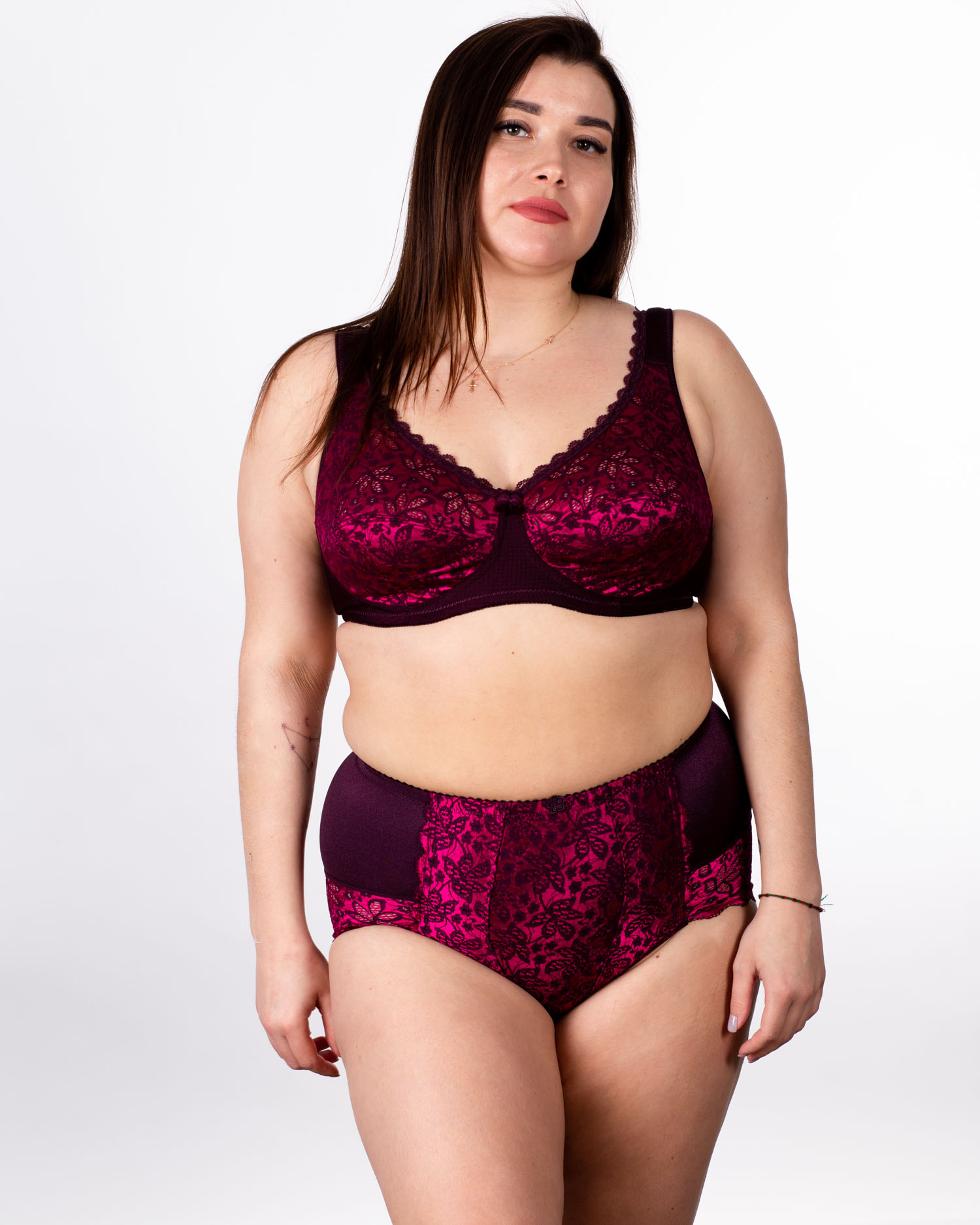 Бюстгальтер без кісточок Sofelinna 11248 марсала K5255-2