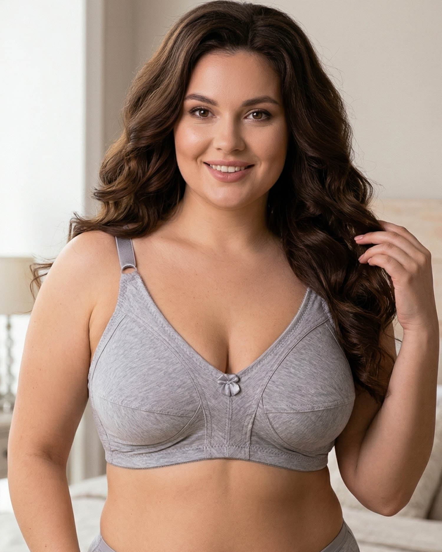 Бюстгальтер без кісточок Susa 810 сірий 5400-2