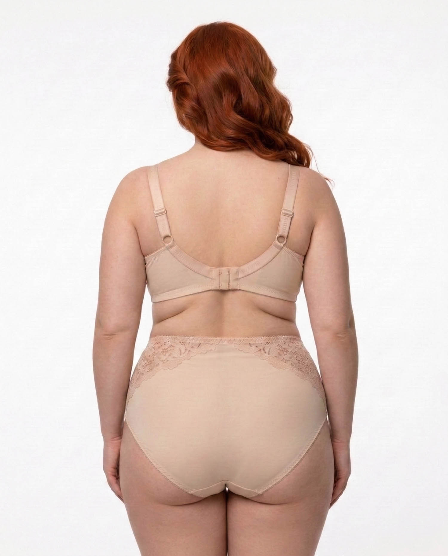 Бюстгальтер мереживний на тонкому ущільнювачі Weiyesi 18002 бежевий 5594-1