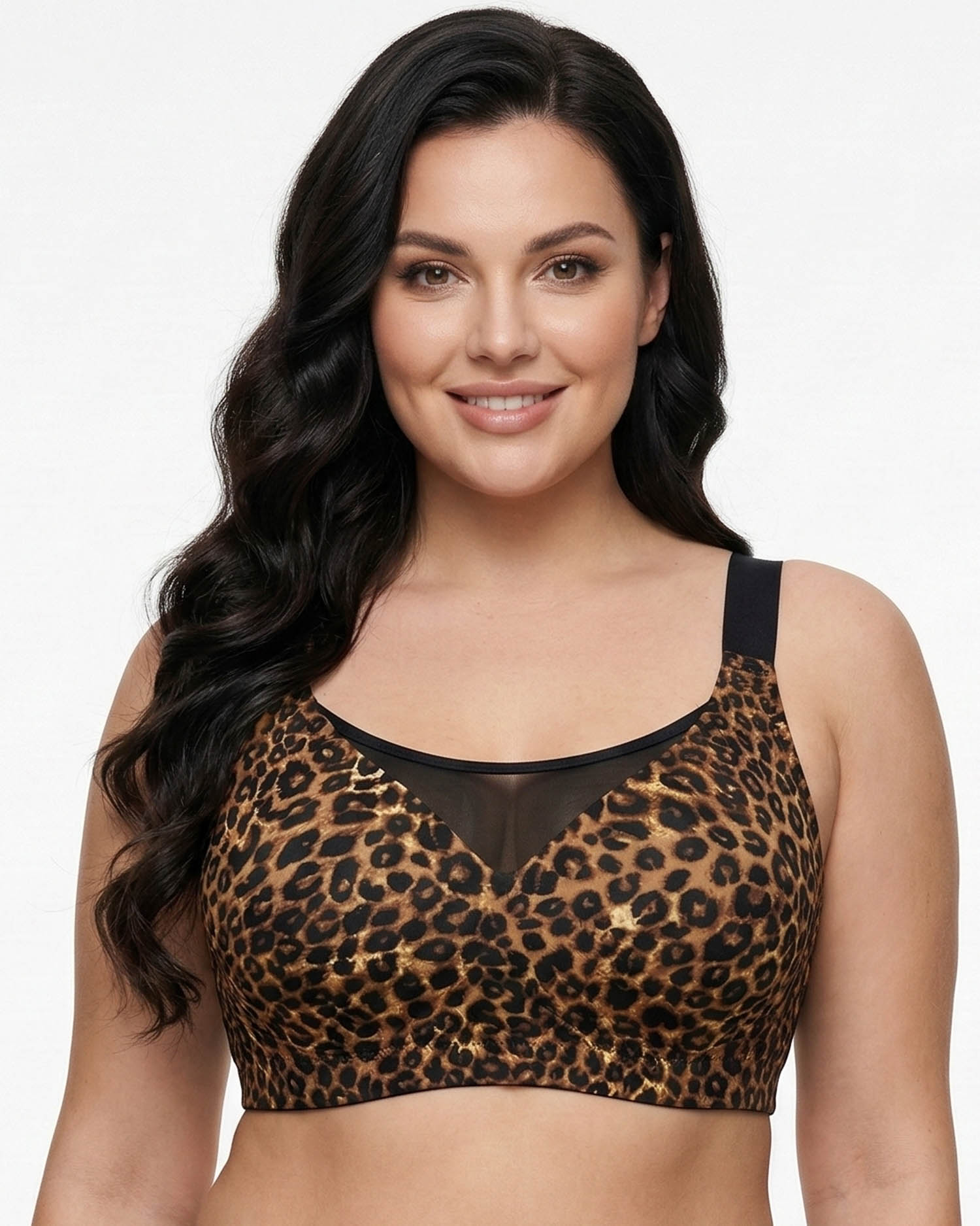 Безшовний бюстгальтер без кісточок Wiwi 3822 леопард 5590-1