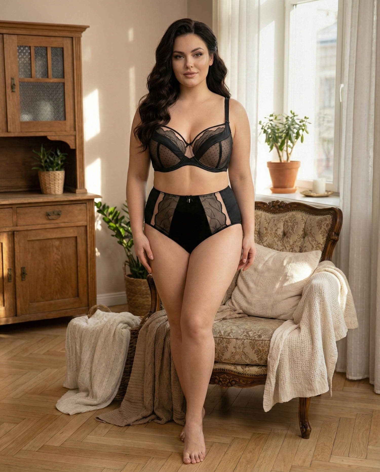 Бюстгальтер Wiwi атласний з сіткою та вишивкою 80012 чорний з бежевим 5589-3 Бюстгальтер Wiwi атласний з сіткою та вишивкою 80012 чорний з бежевим 5589-3