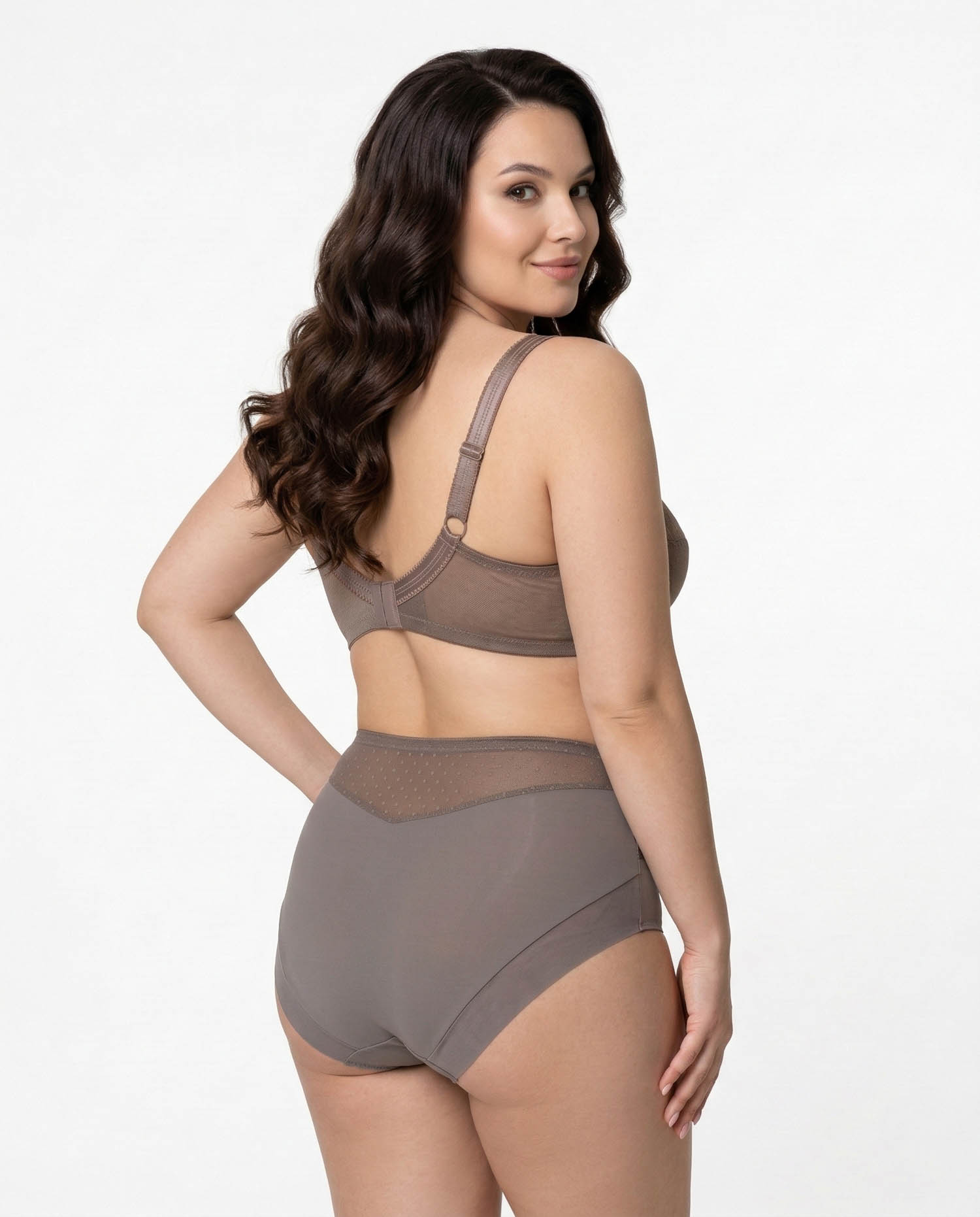 Бюстгальтер мереживний на тонкому ущільнювачі Wiwi 80013 пудра 5595-1