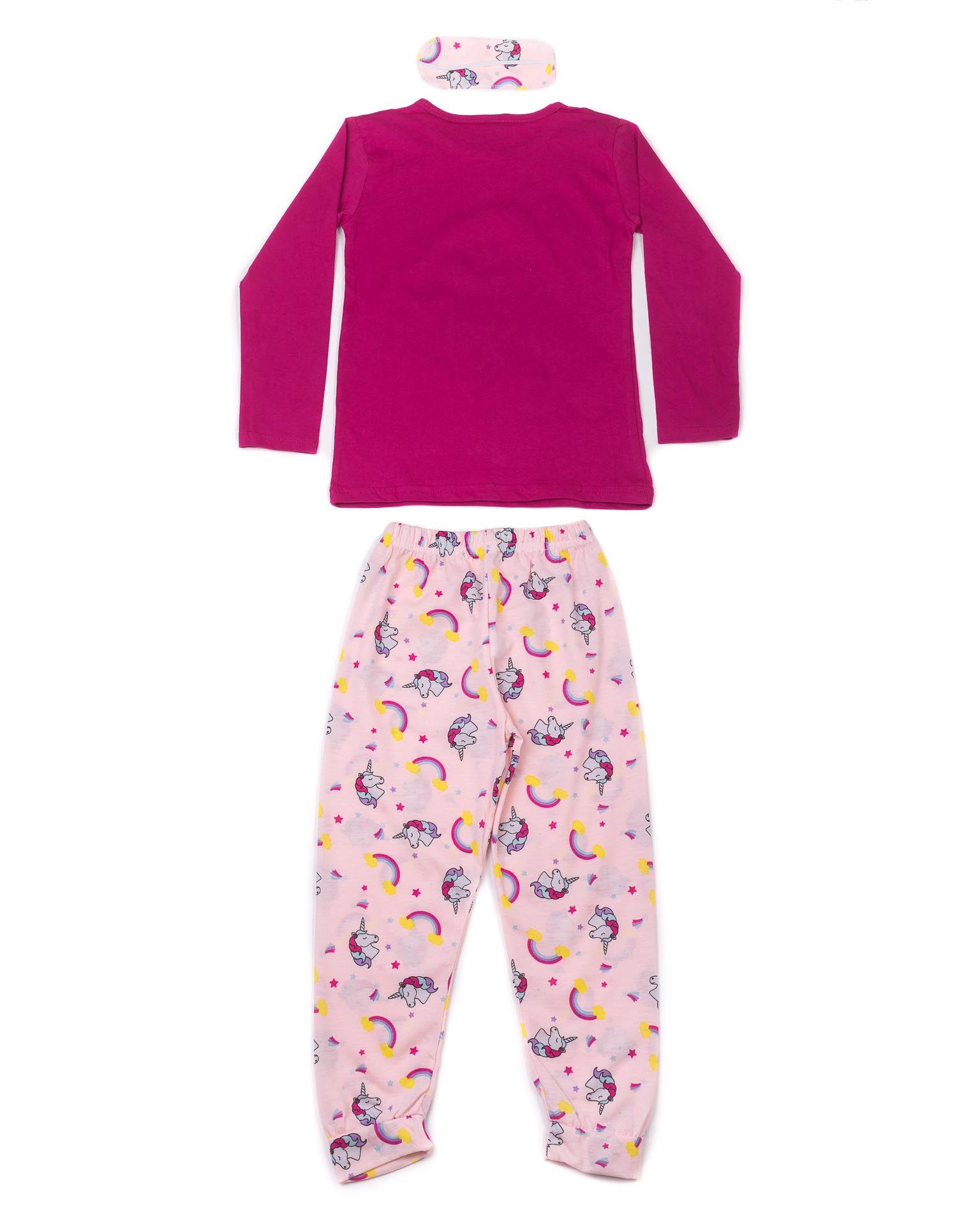 Піжама для дівчинки Mini moon 6061 єдиноріг рожева 9009-1