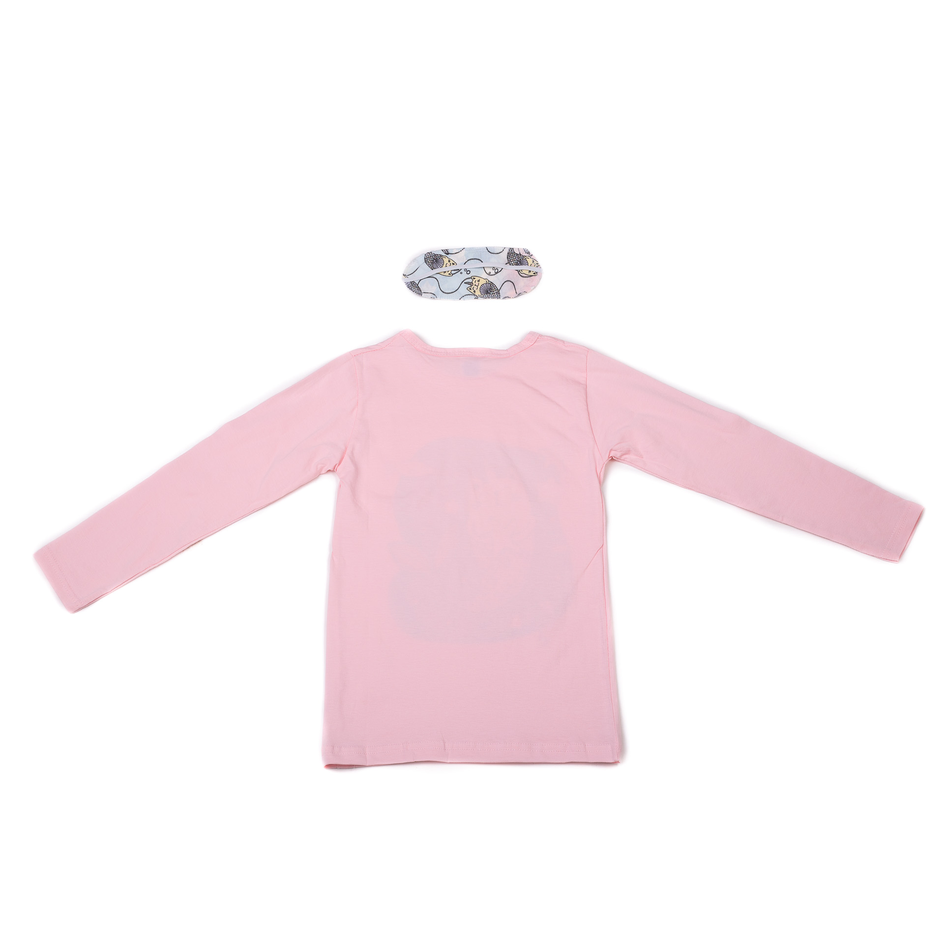 Піжама для дівчинки Mini moon 2047 котик-рибка рожева 9001-1