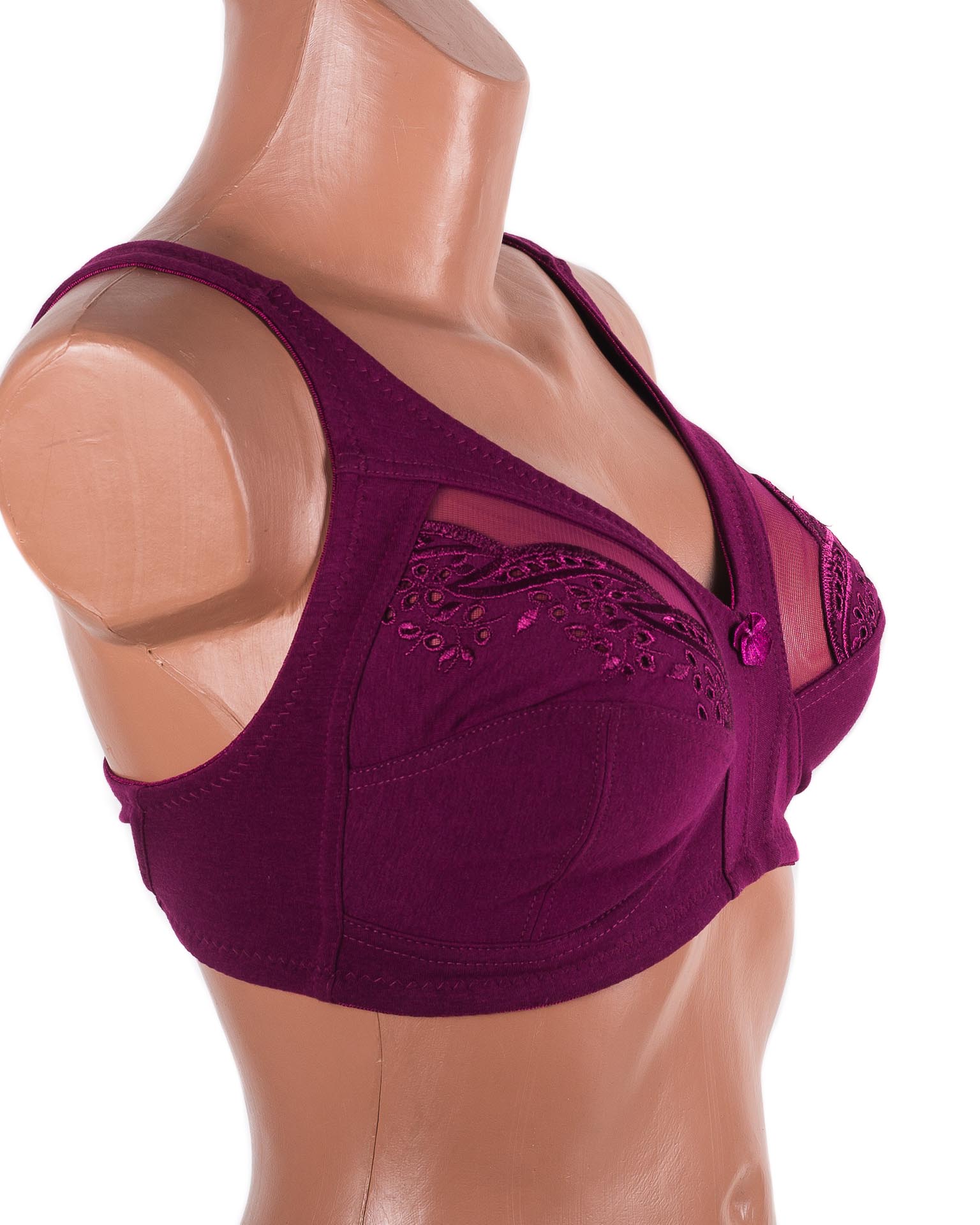 Бюстгальтер без кісточок Jcieema 8681 марсала 5394-4